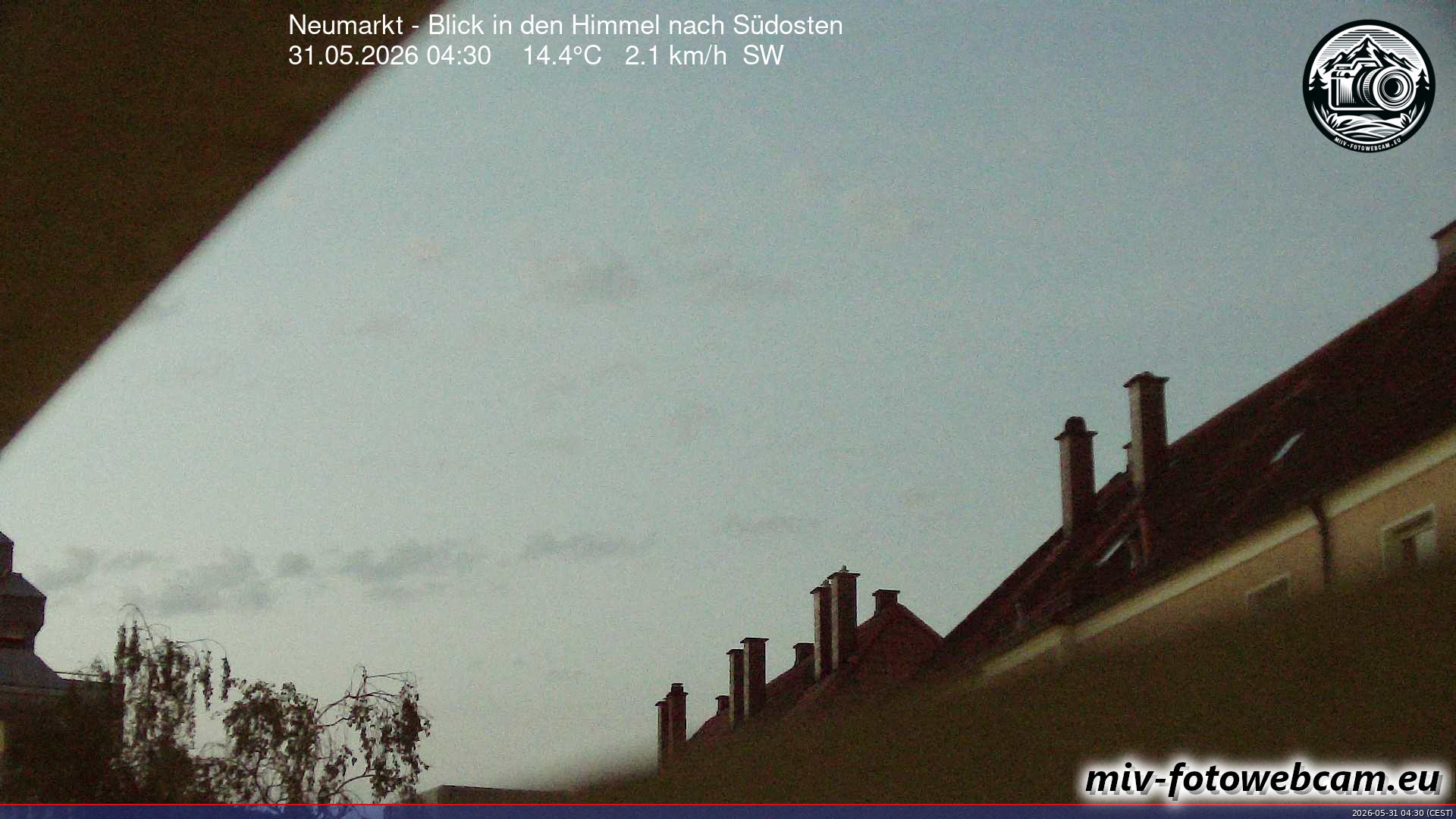 Archived image Webcam Neumarkt: Cam south east