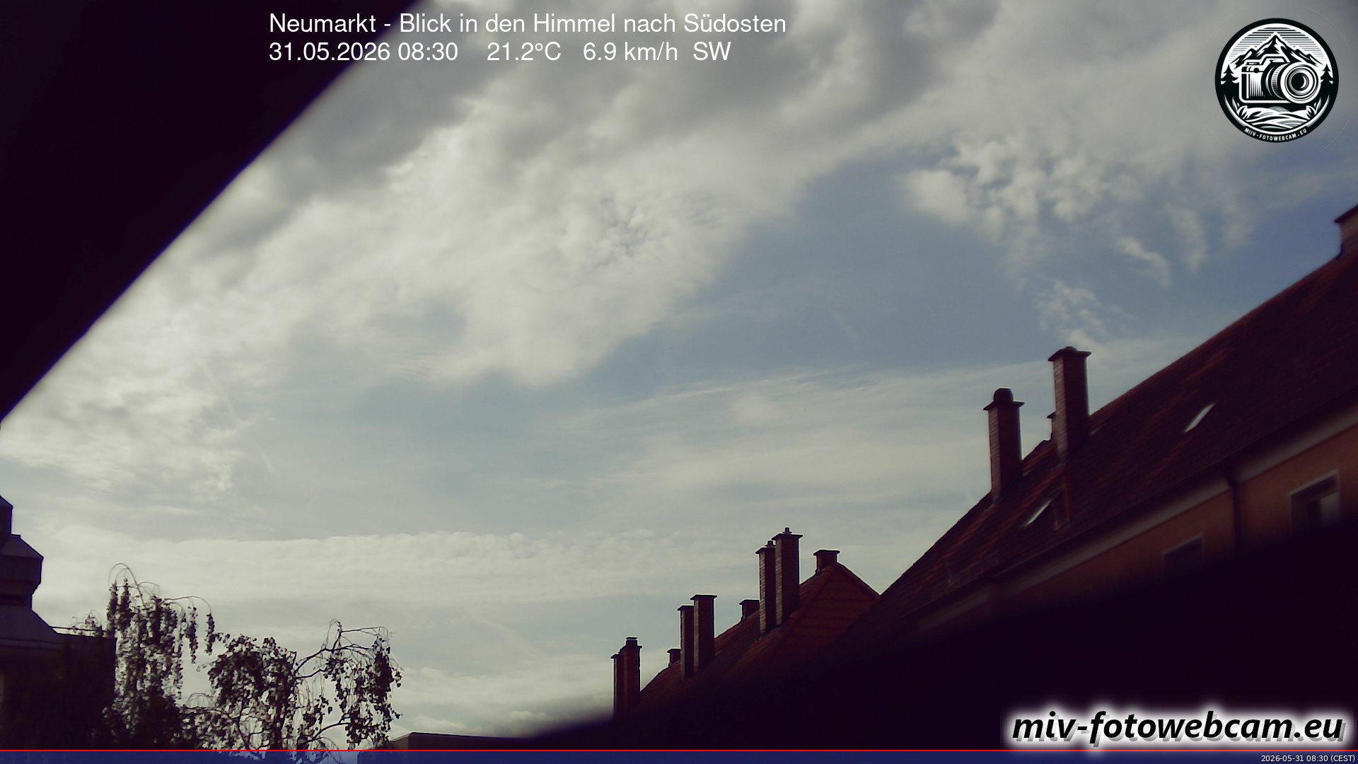 Archived image Webcam Neumarkt: Cam south east