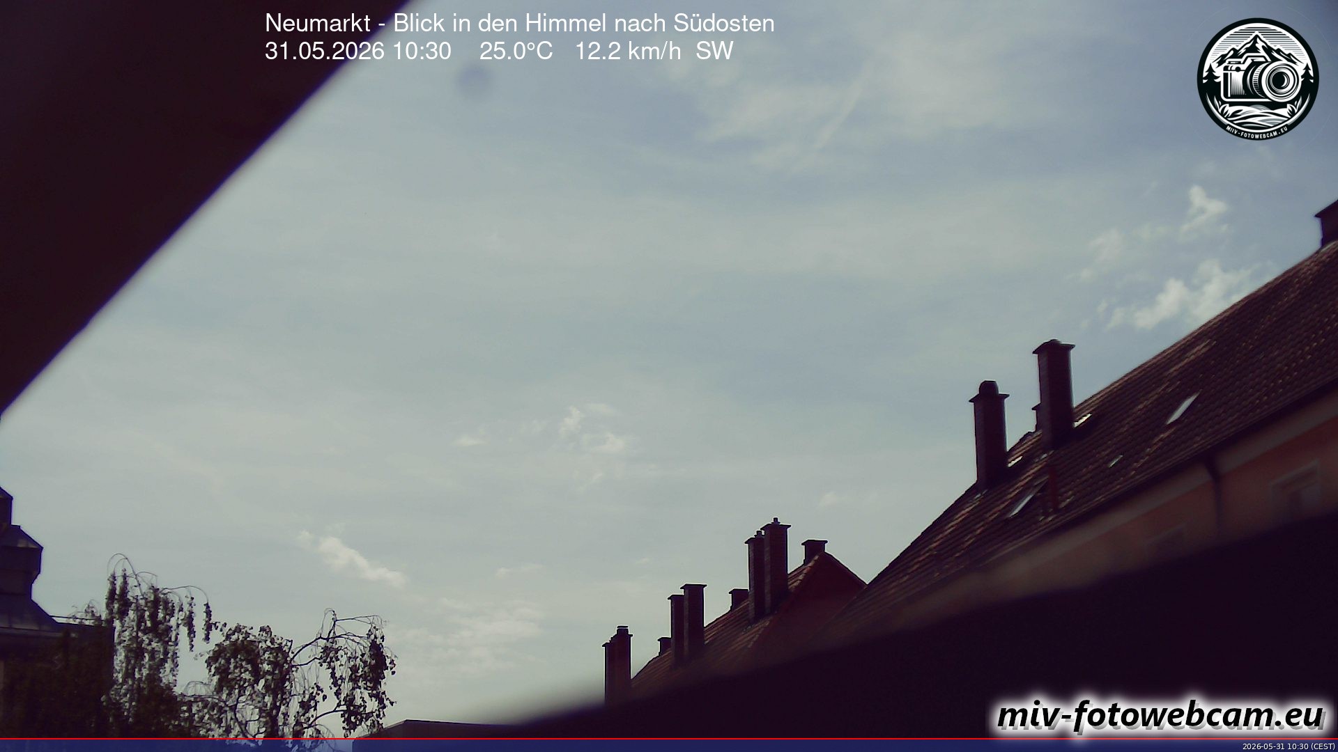 Archived image Webcam Neumarkt: Cam south east