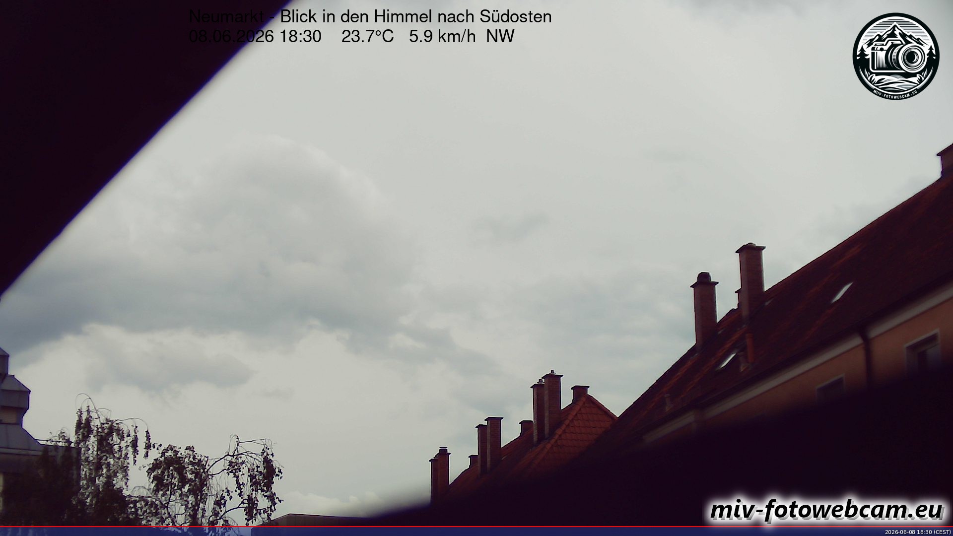 Archiv Foto Neumarkt in der Oberpfalz: Wetter-Webcam Richtung Südosten