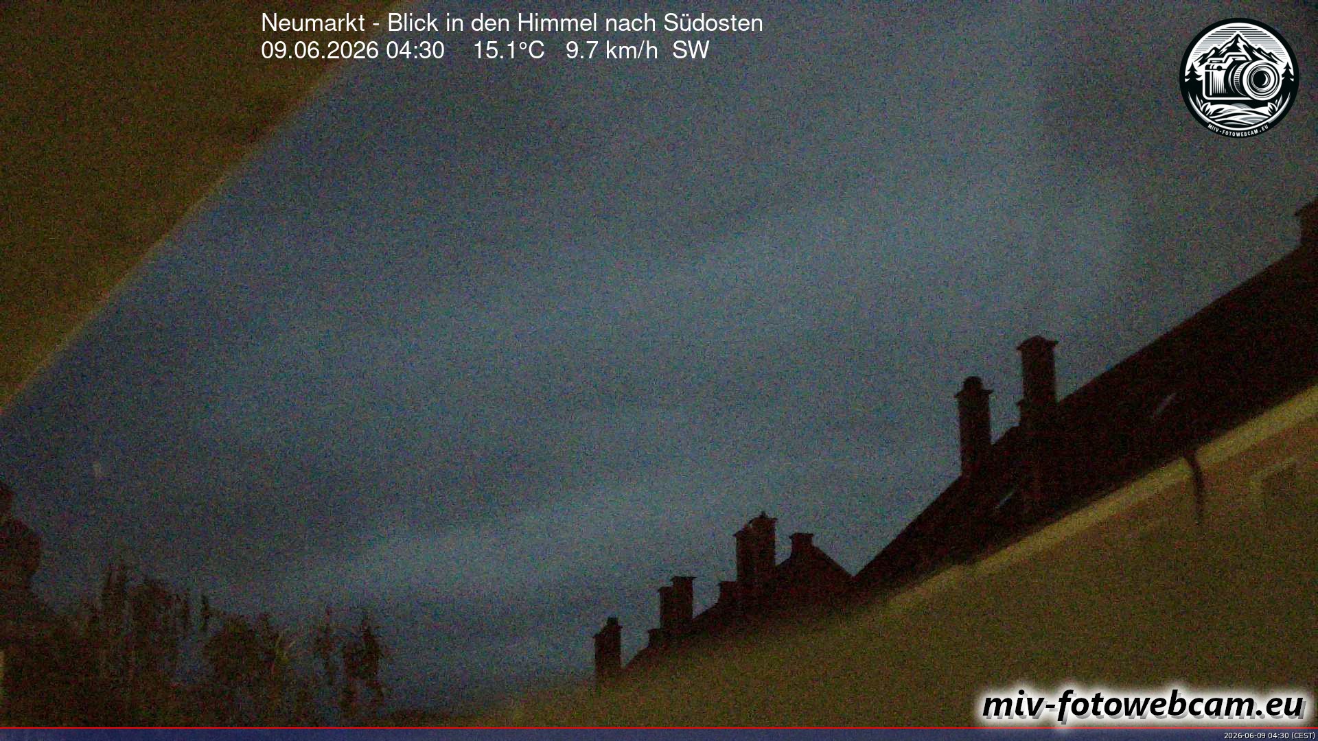 Archiv Foto Neumarkt in der Oberpfalz: Wetter-Webcam Richtung Südosten