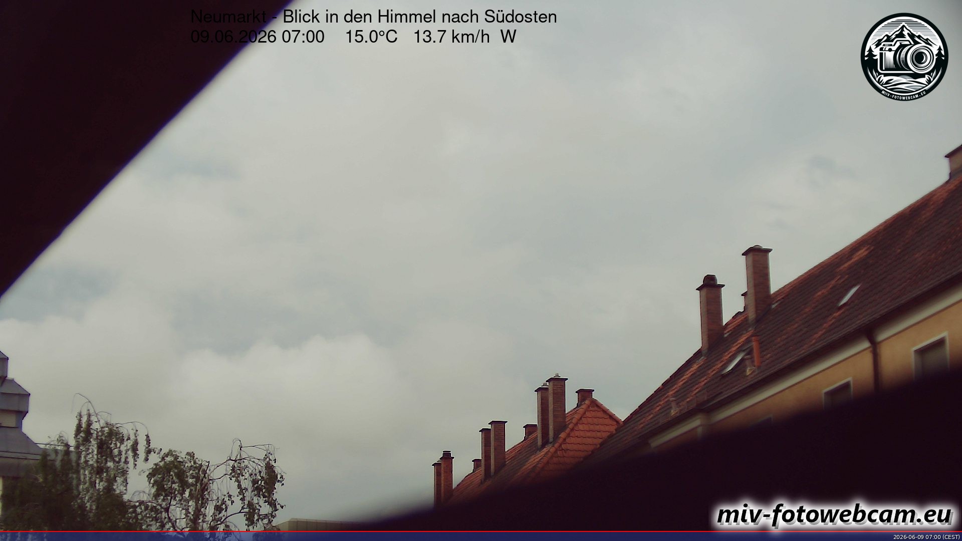 Archiv Foto Neumarkt in der Oberpfalz: Wetter-Webcam Richtung Südosten