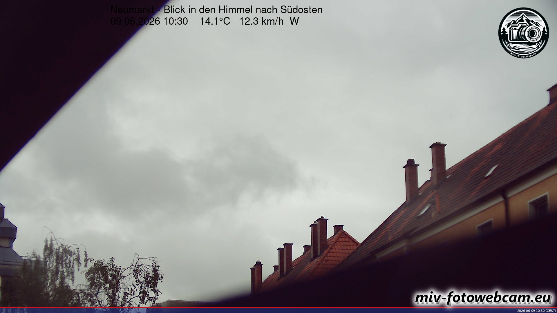 Archiv Foto Neumarkt in der Oberpfalz: Wetter-Webcam Richtung Südosten