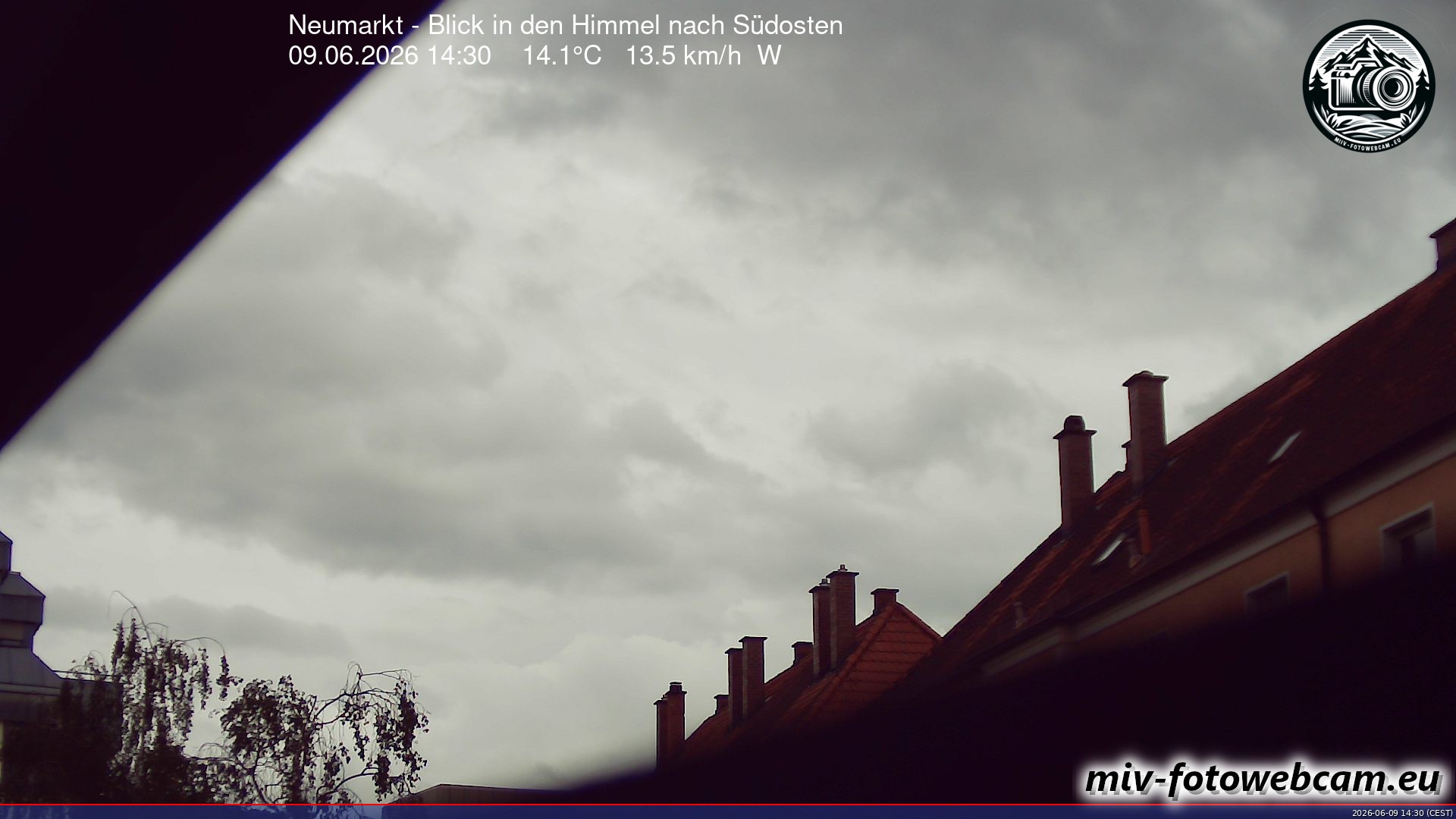 Archiv Foto Neumarkt in der Oberpfalz: Wetter-Webcam Richtung Südosten