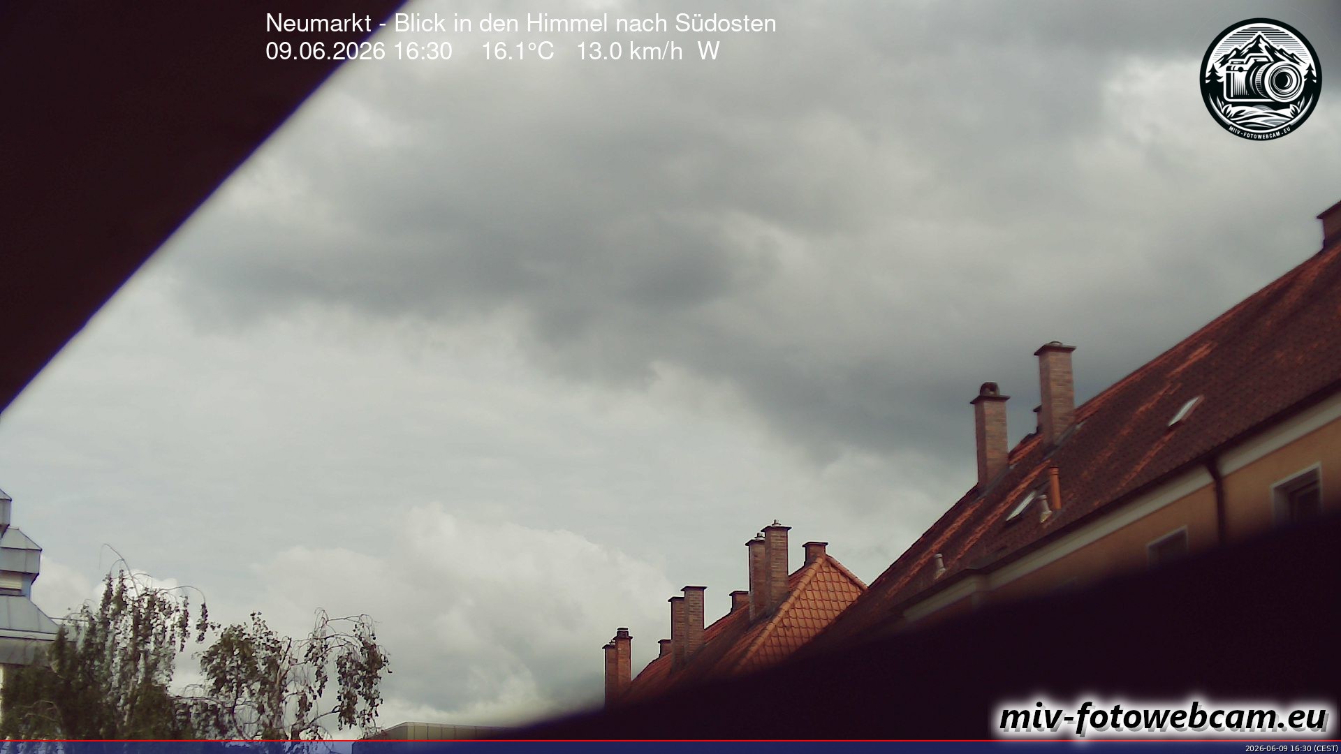 Archiv Foto Neumarkt in der Oberpfalz: Wetter-Webcam Richtung Südosten