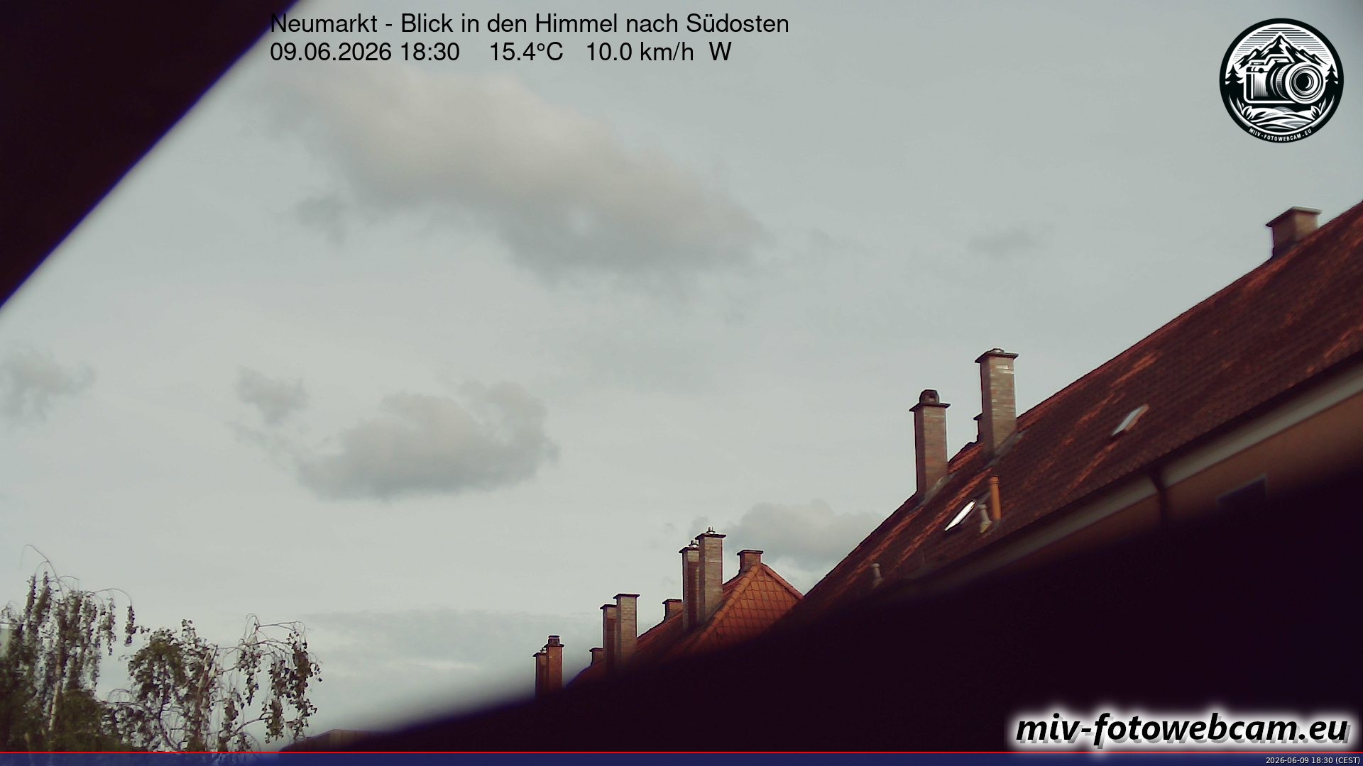 Archiv Foto Neumarkt in der Oberpfalz: Wetter-Webcam Richtung Südosten