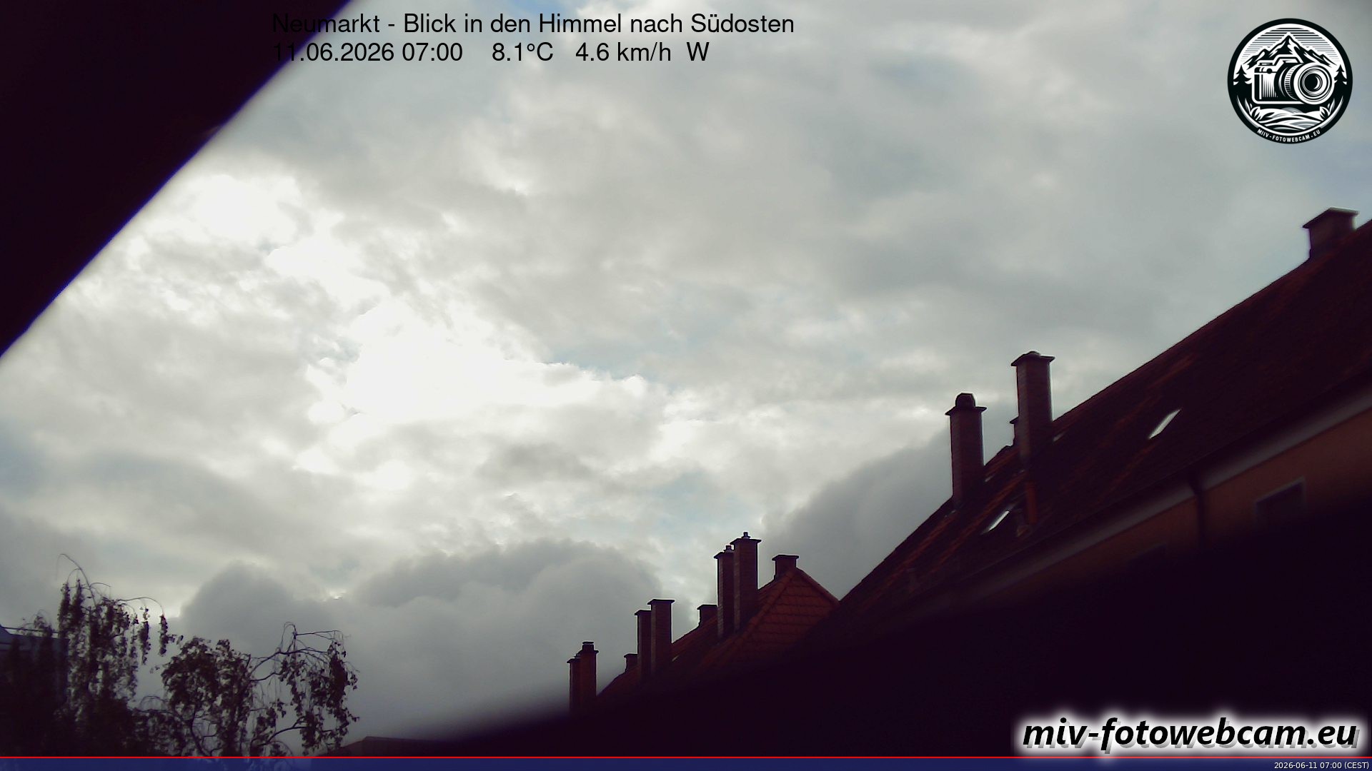 Archiv Foto Neumarkt in der Oberpfalz: Wetter-Webcam Richtung Südosten