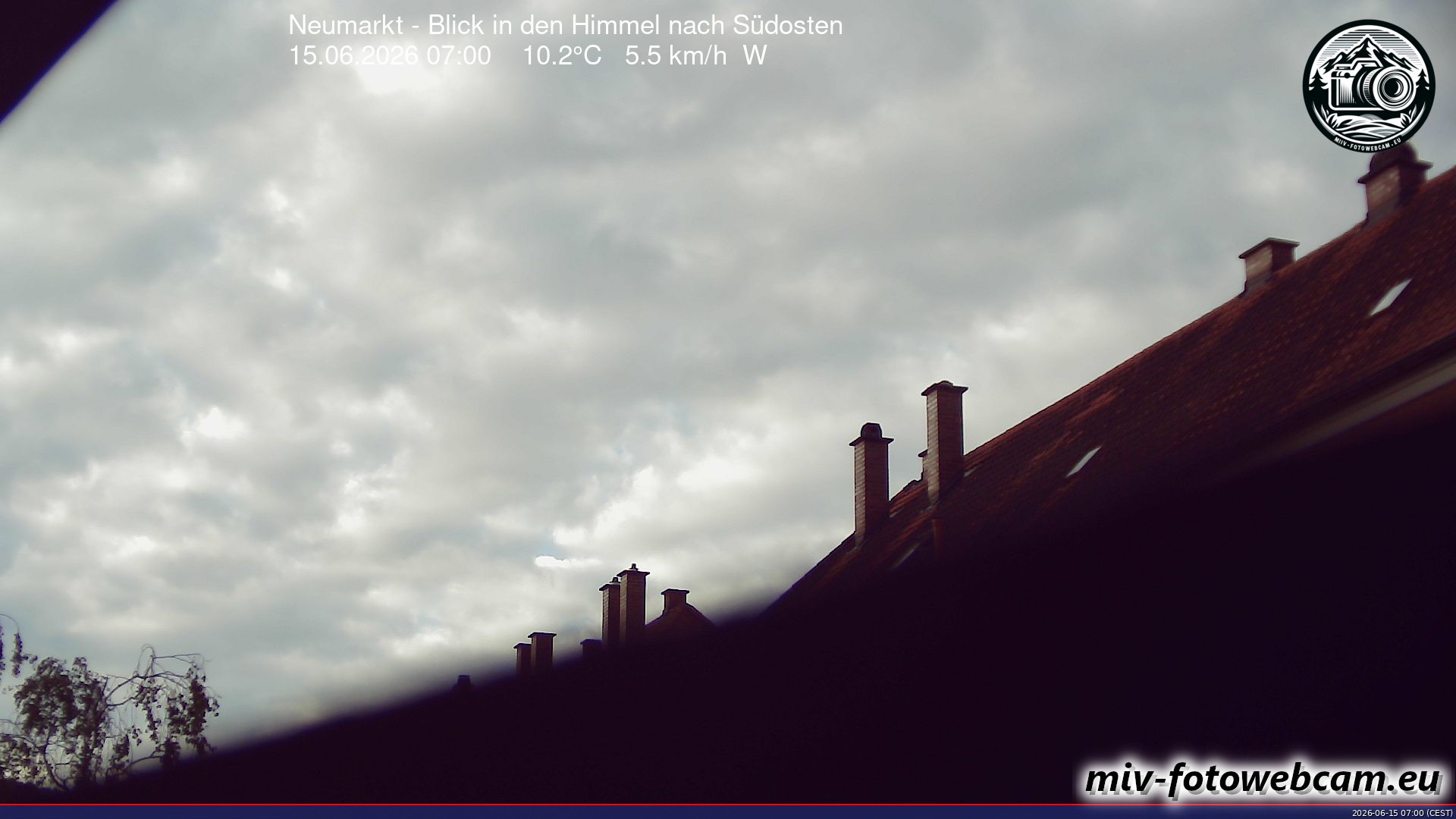 Archiv Foto Neumarkt in der Oberpfalz: Wetter-Webcam Richtung Südosten