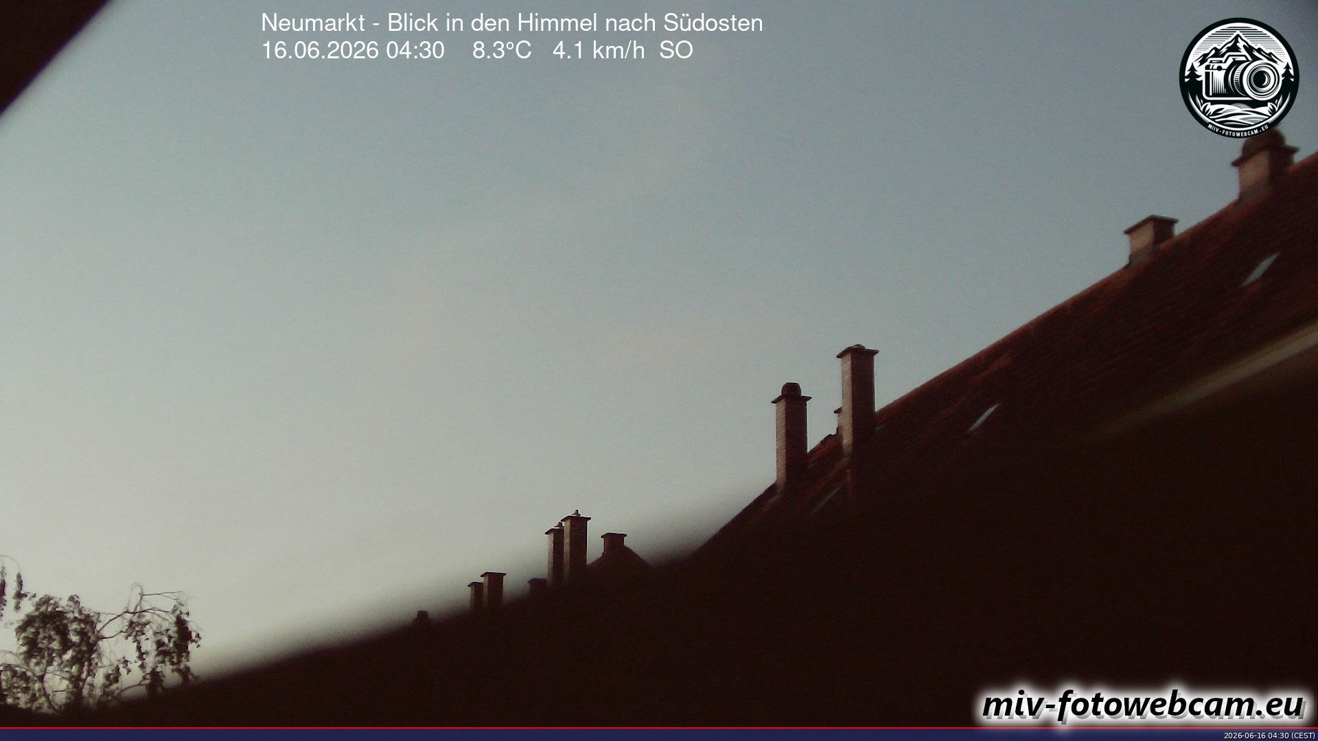 Archiv Foto Neumarkt in der Oberpfalz: Wetter-Webcam Richtung Südosten