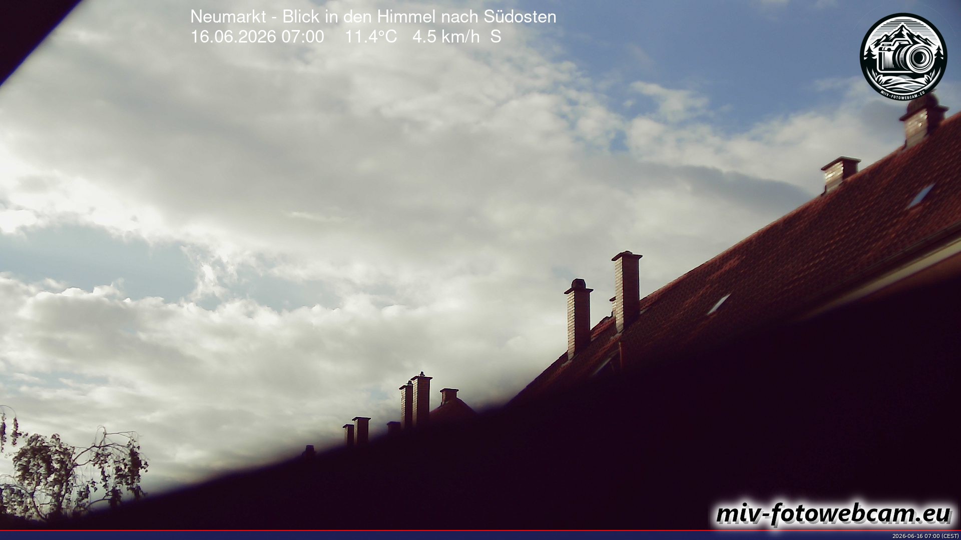 Archiv Foto Neumarkt in der Oberpfalz: Wetter-Webcam Richtung Südosten