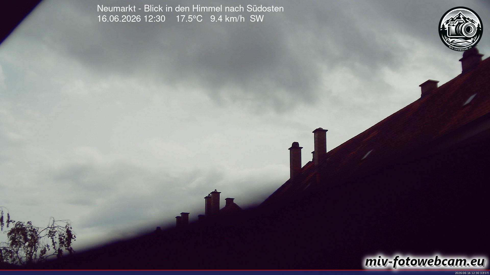 Archiv Foto Neumarkt in der Oberpfalz: Wetter-Webcam Richtung Südosten