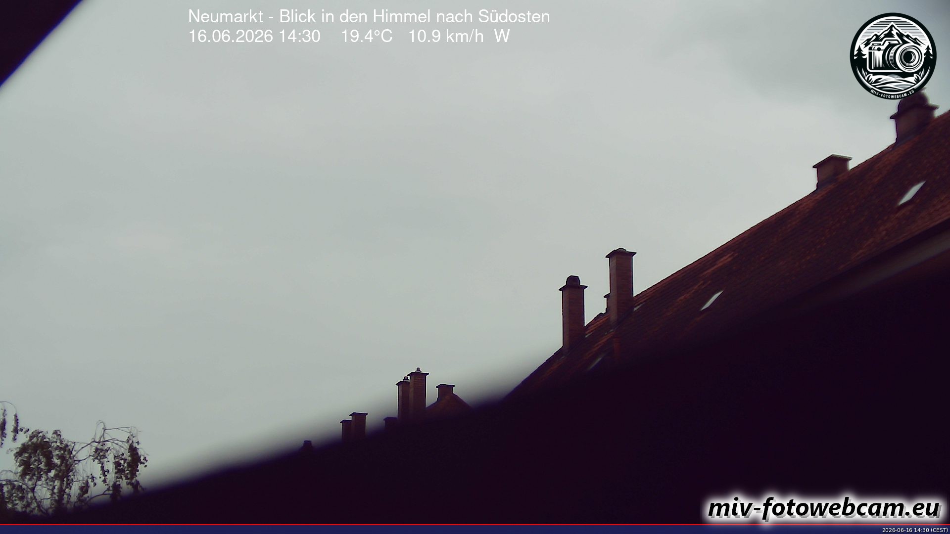 Archiv Foto Neumarkt in der Oberpfalz: Wetter-Webcam Richtung Südosten