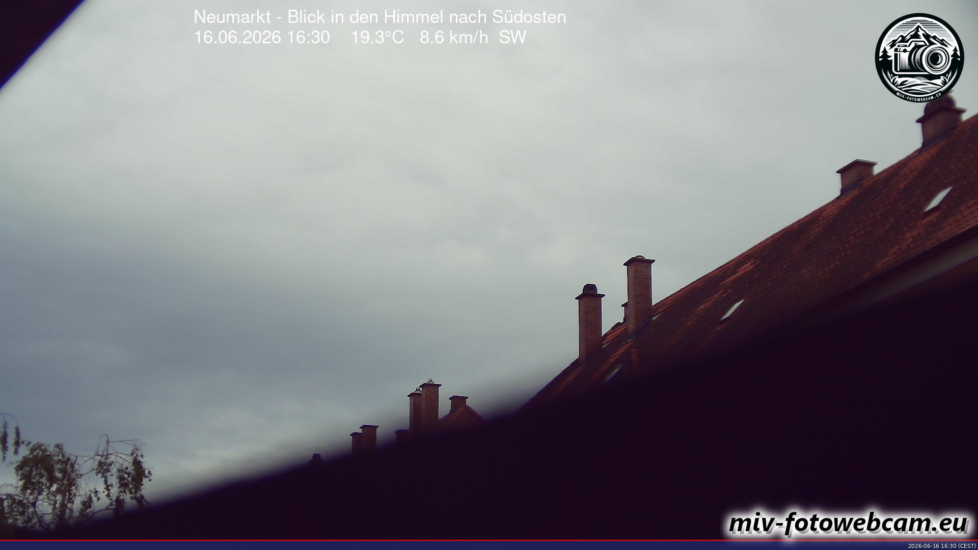 Archiv Foto Neumarkt in der Oberpfalz: Wetter-Webcam Richtung Südosten