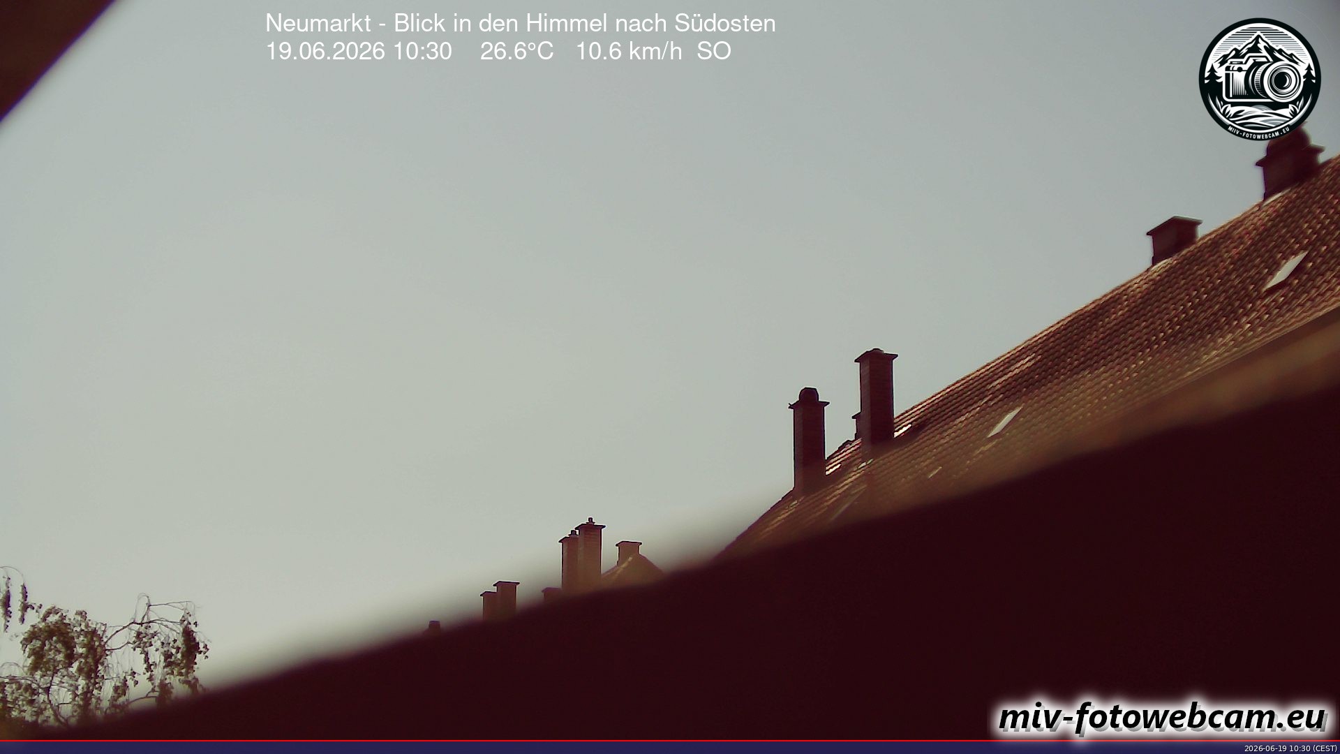 Archiv Foto Neumarkt in der Oberpfalz: Wetter-Webcam Richtung Südosten