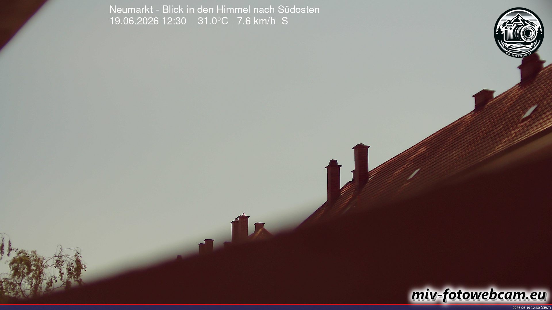 Archiv Foto Neumarkt in der Oberpfalz: Wetter-Webcam Richtung Südosten