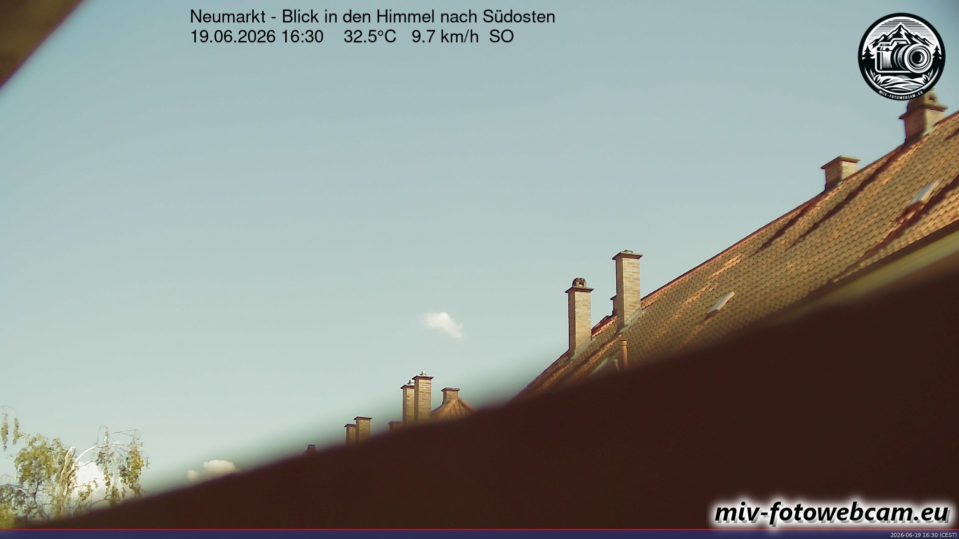 Archiv Foto Neumarkt in der Oberpfalz: Wetter-Webcam Richtung Südosten