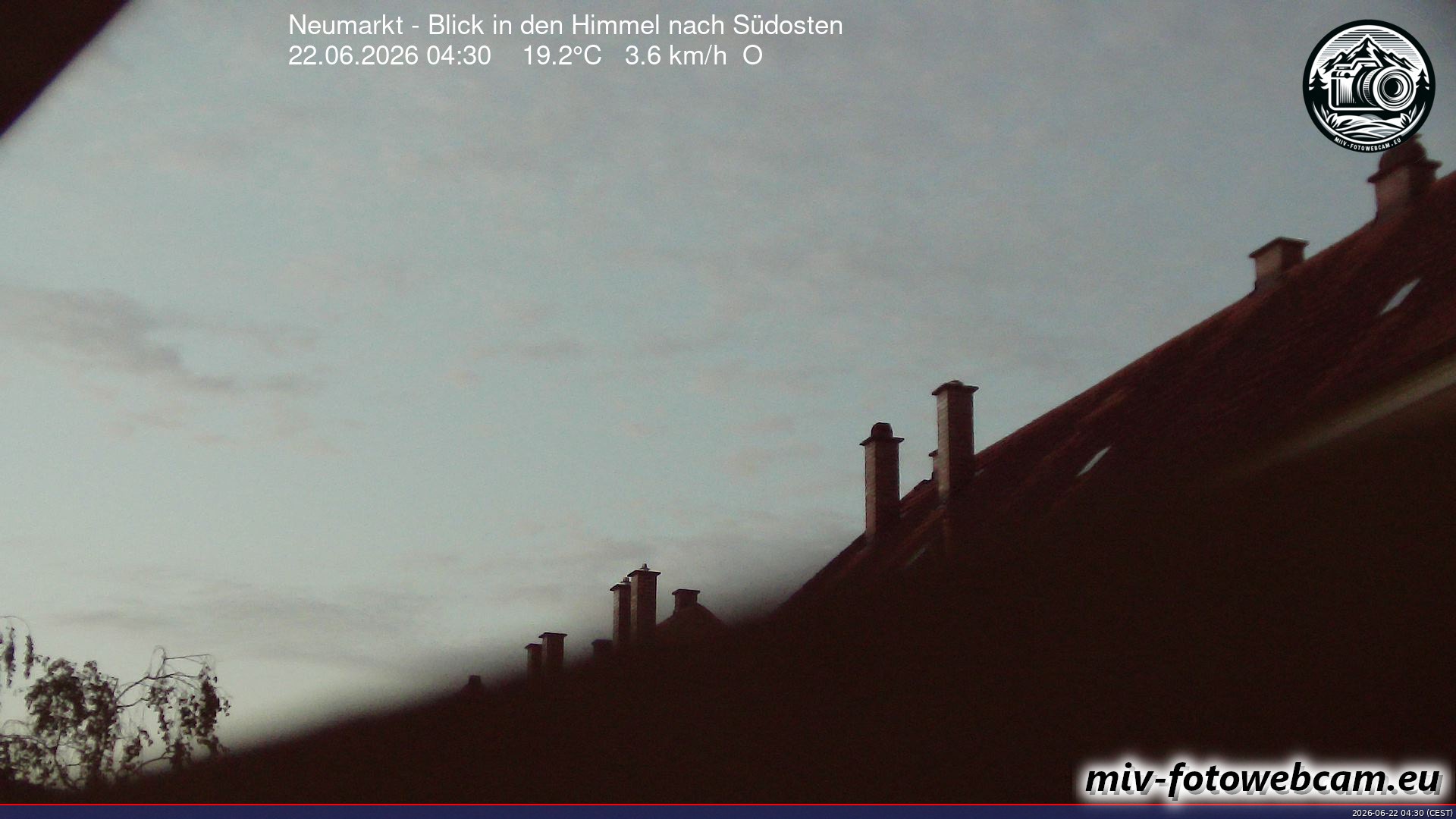 Archiv Foto Neumarkt in der Oberpfalz: Wetter-Webcam Richtung Südosten
