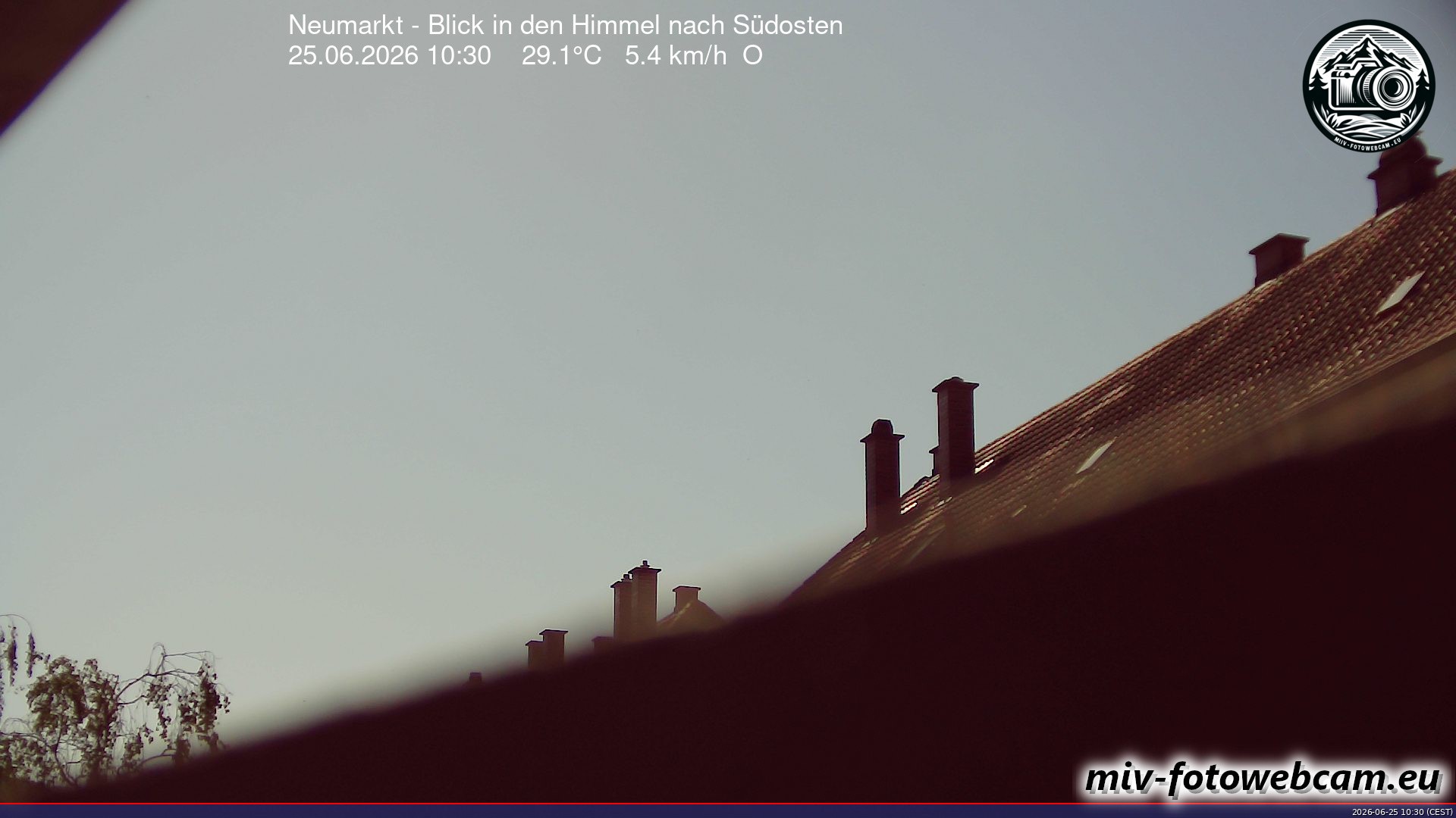 Archiv Foto Neumarkt in der Oberpfalz: Wetter-Webcam Richtung Südosten