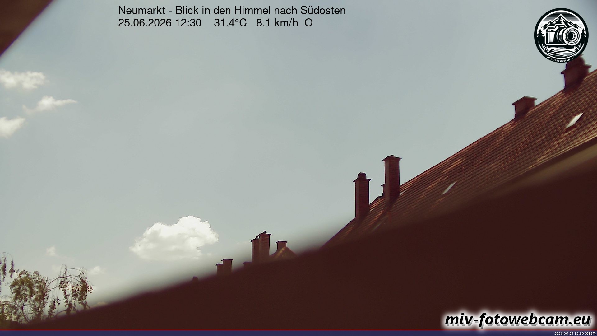 Archiv Foto Neumarkt in der Oberpfalz: Wetter-Webcam Richtung Südosten