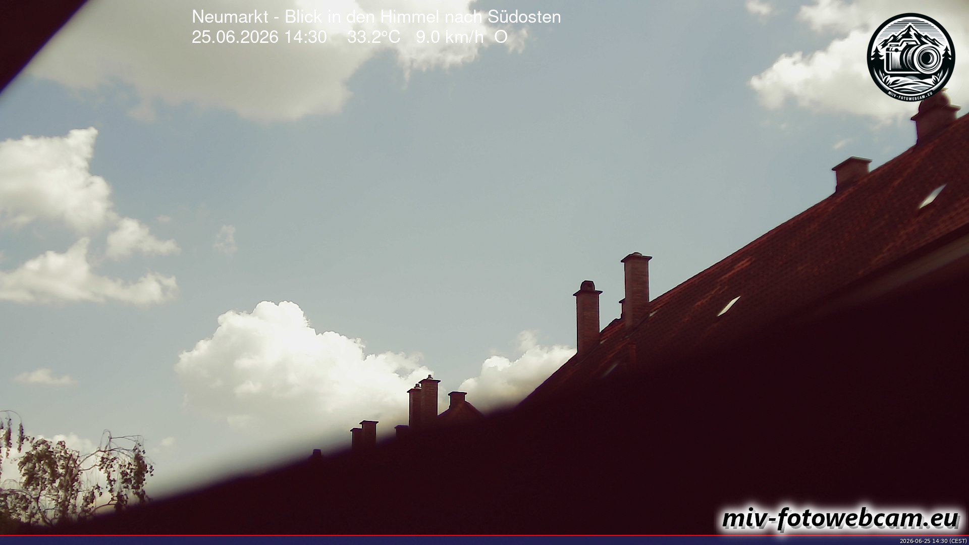 Archiv Foto Neumarkt in der Oberpfalz: Wetter-Webcam Richtung Südosten