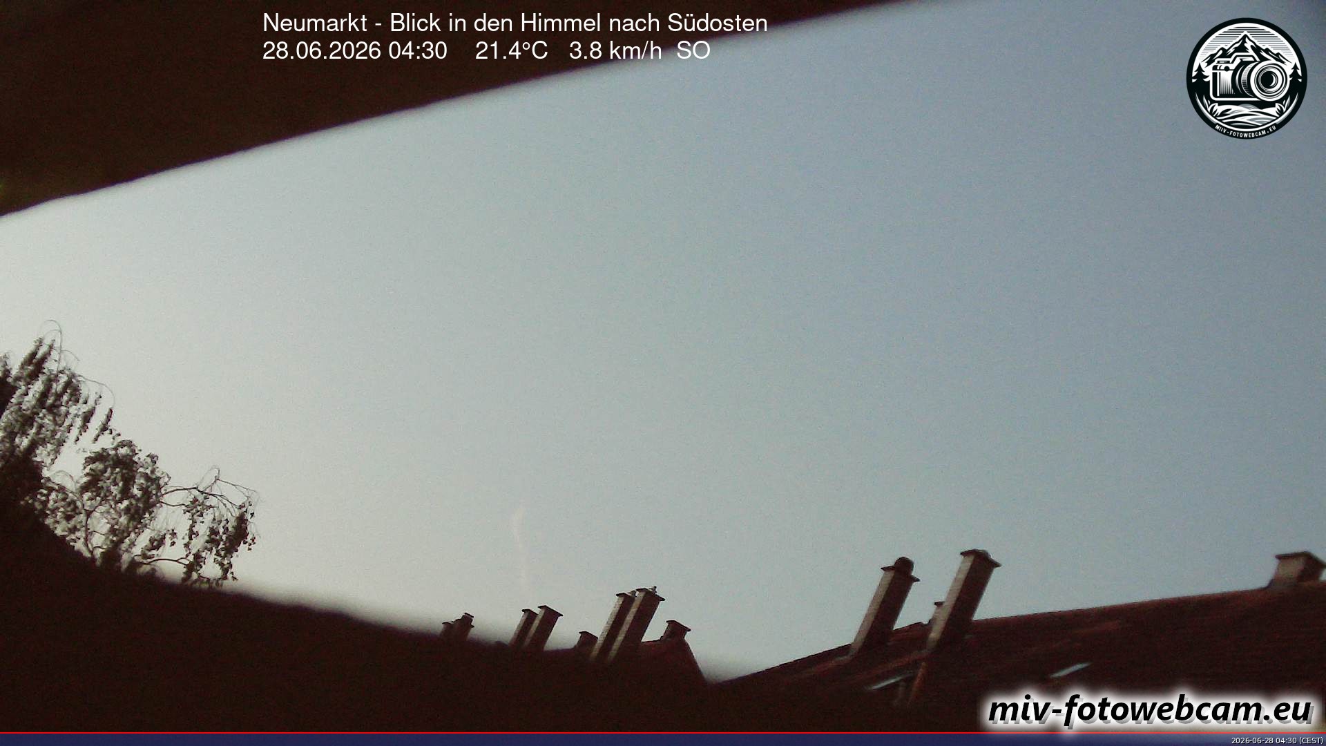 Archiv Foto Neumarkt in der Oberpfalz: Wetter-Webcam Richtung Südosten