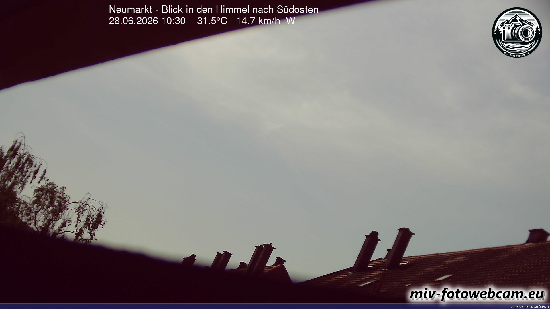 Archiv Foto Neumarkt in der Oberpfalz: Wetter-Webcam Richtung Südosten