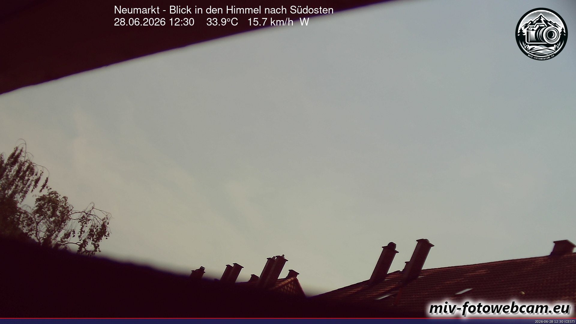 Archiv Foto Neumarkt in der Oberpfalz: Wetter-Webcam Richtung Südosten