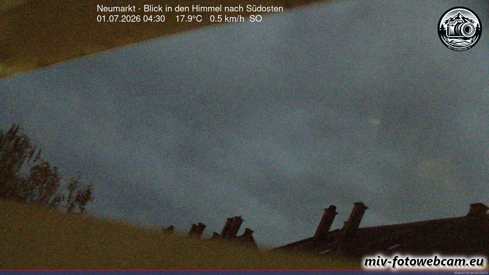Archiv Foto Neumarkt in der Oberpfalz: Wetter-Webcam Richtung Südosten