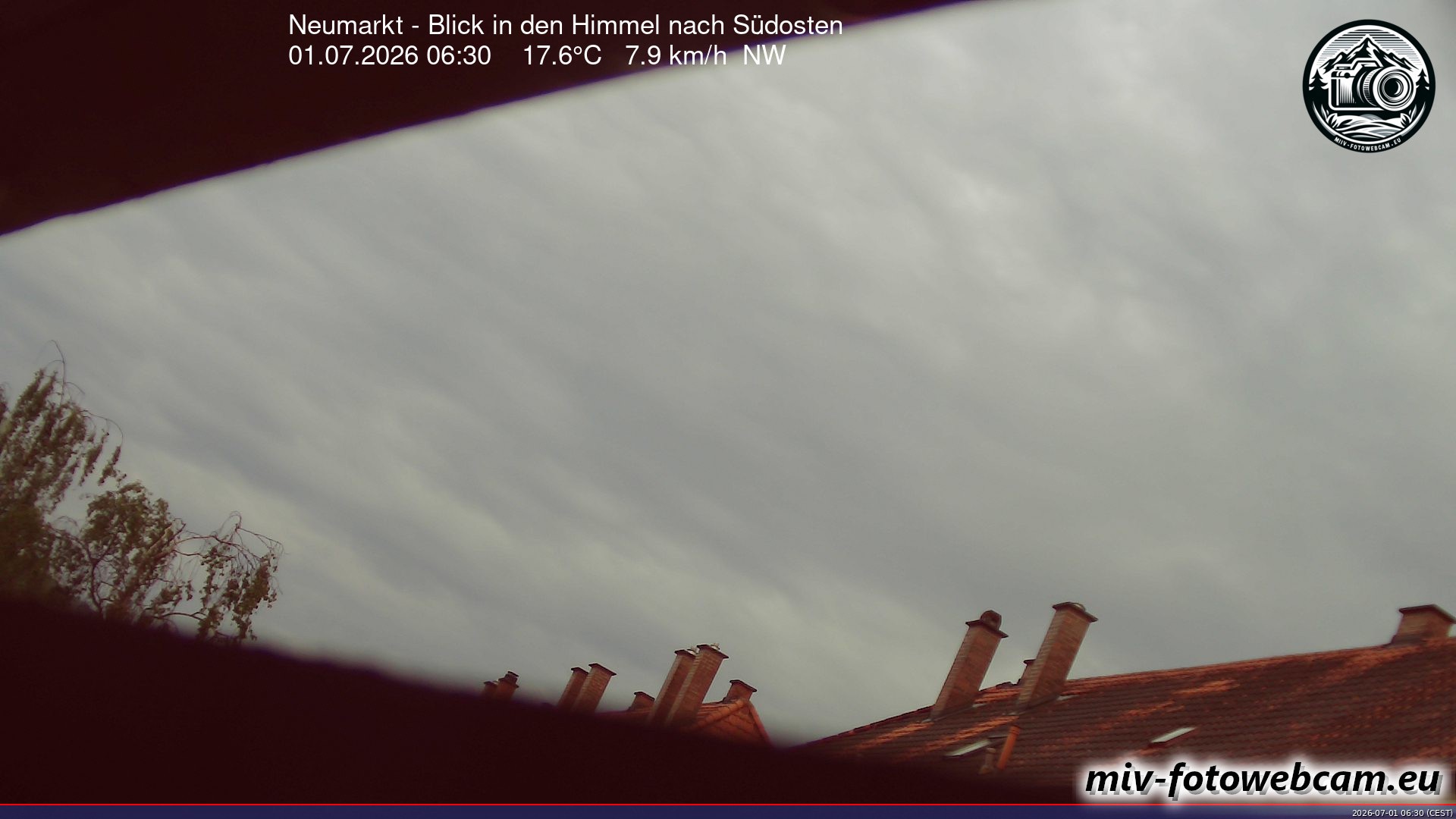 Archiv Foto Neumarkt in der Oberpfalz: Wetter-Webcam Richtung Südosten