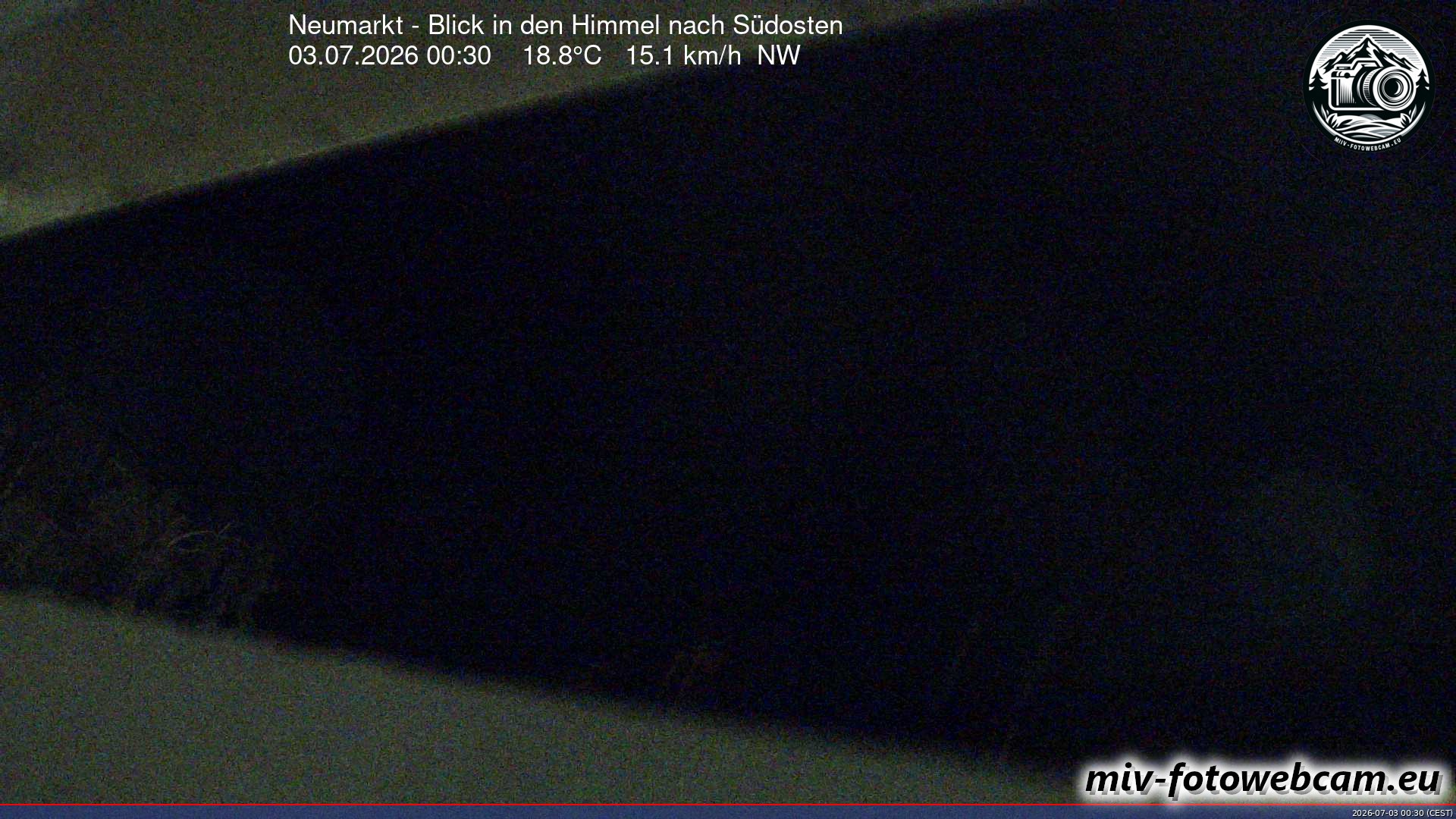 Archiv Foto Neumarkt in der Oberpfalz: Wetter-Webcam Richtung Südosten