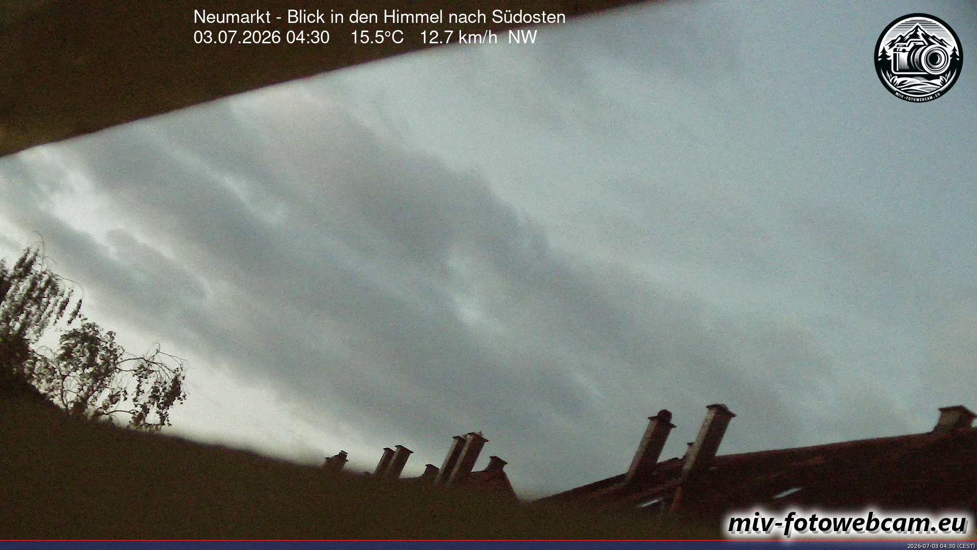 Archived image Webcam Neumarkt: Cam south east