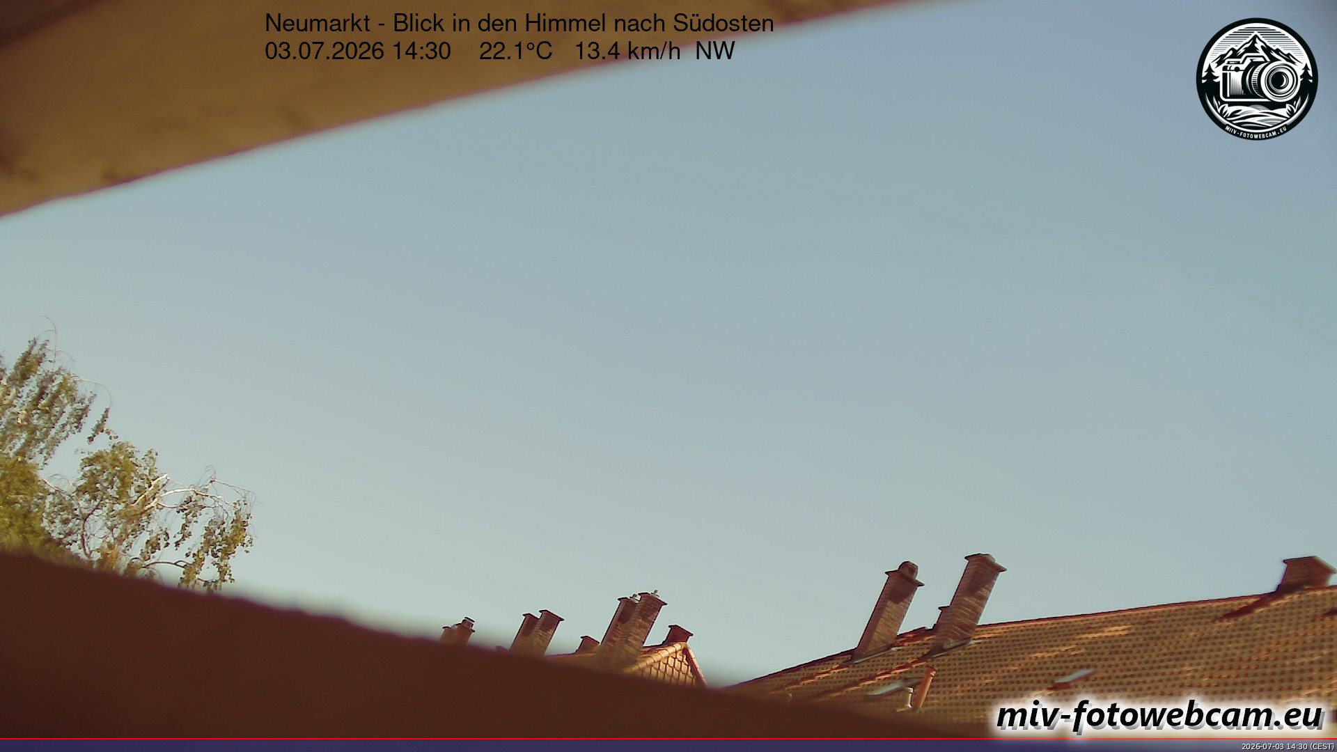 Archived image Webcam Neumarkt: Cam south east