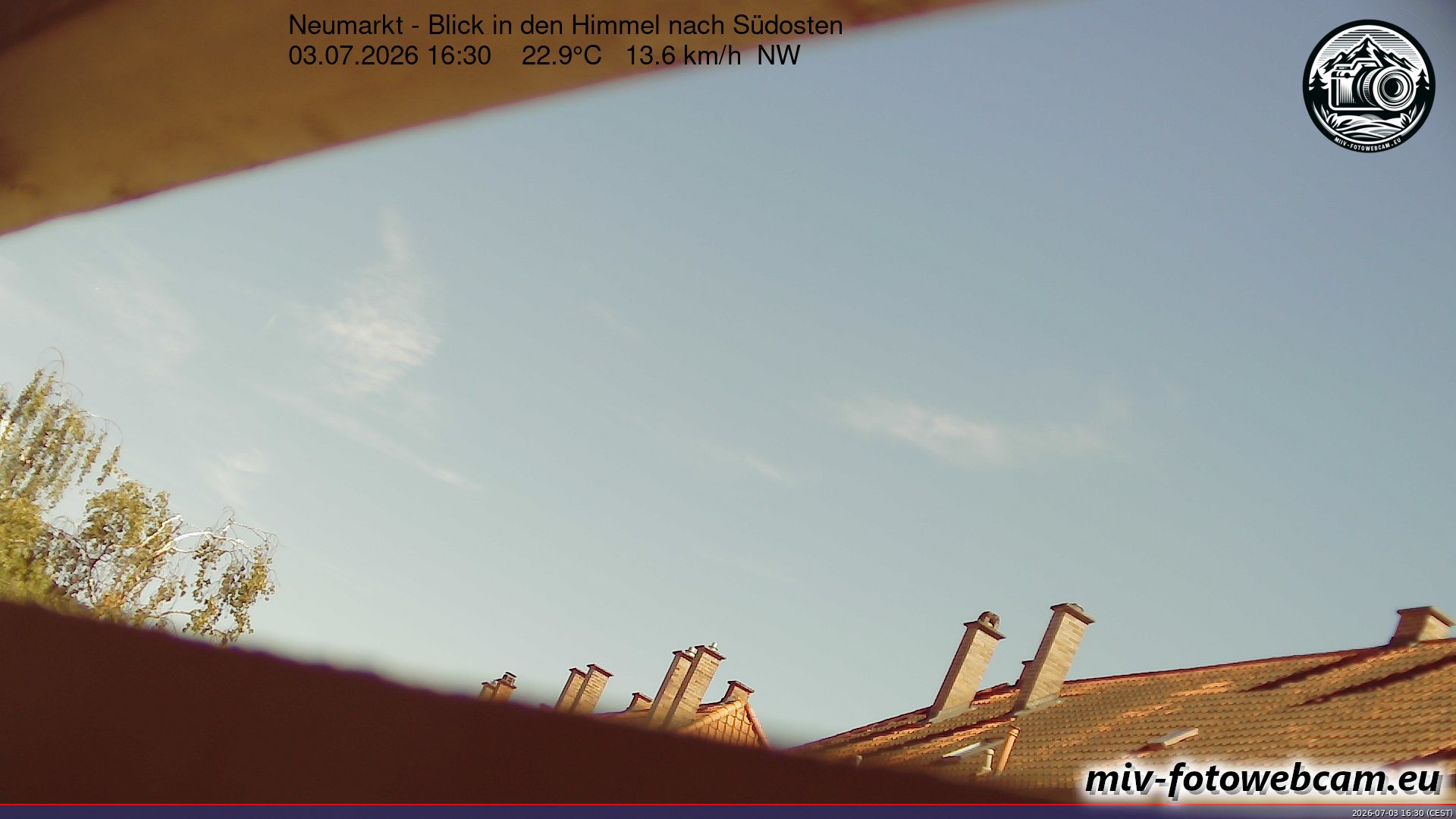 Archived image Webcam Neumarkt: Cam south east