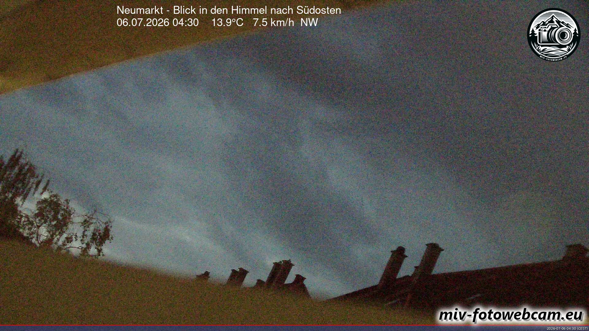 Archiv Foto Neumarkt in der Oberpfalz: Wetter-Webcam Richtung Südosten