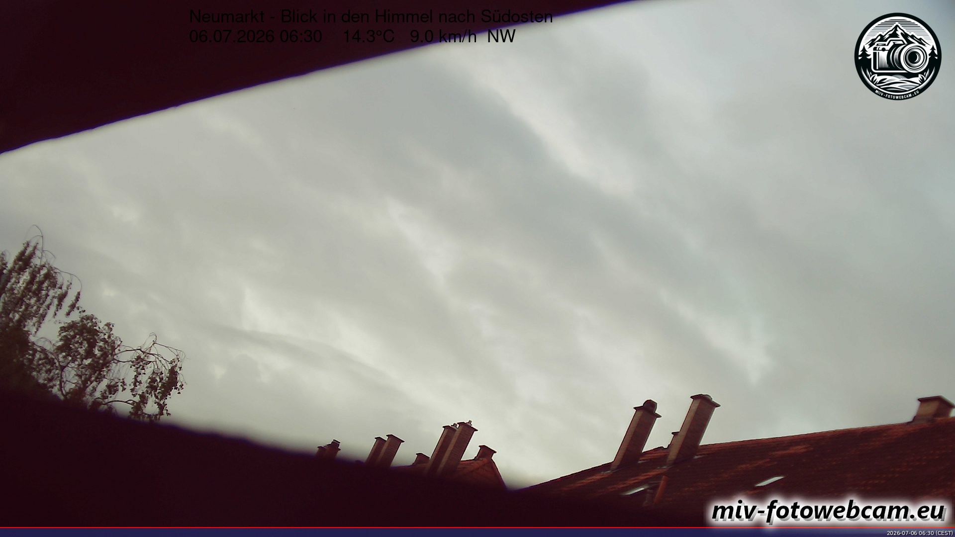 Archiv Foto Neumarkt in der Oberpfalz: Wetter-Webcam Richtung Südosten