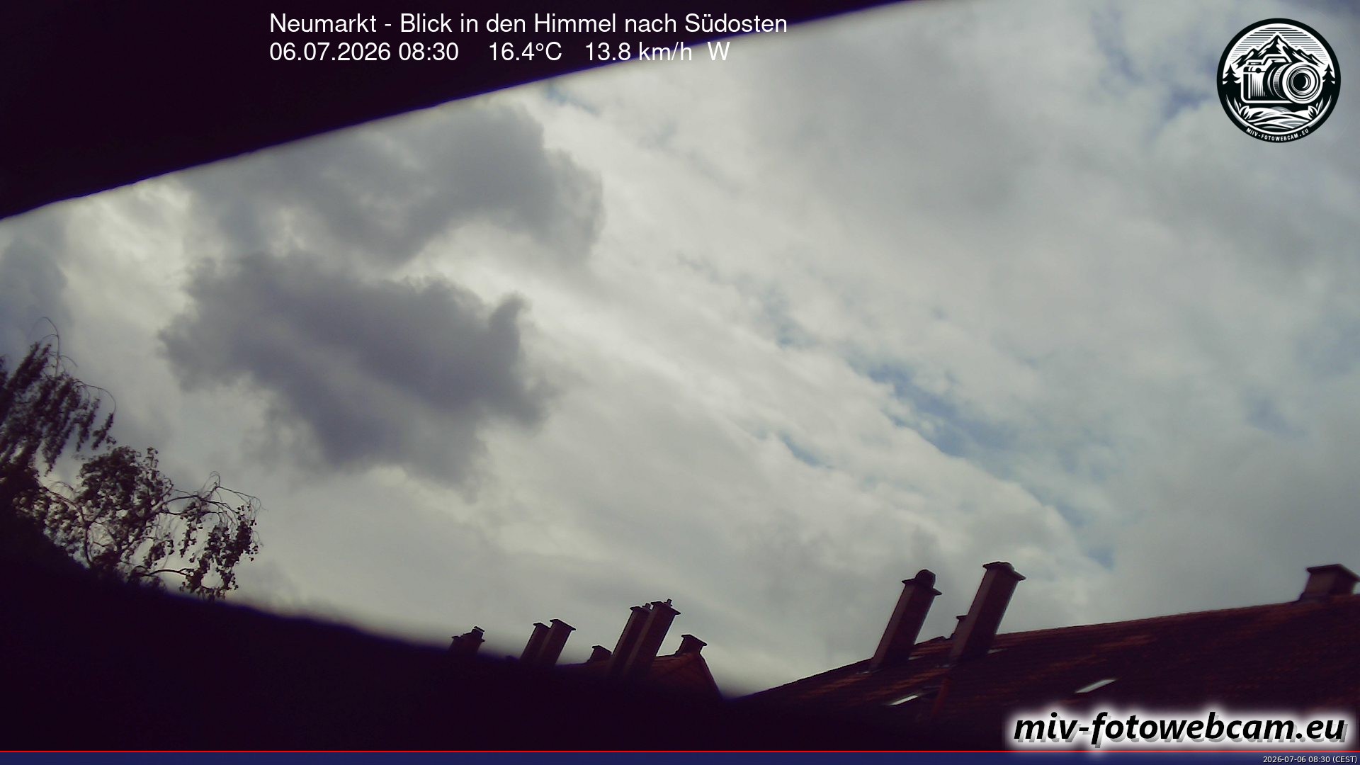 Archiv Foto Neumarkt in der Oberpfalz: Wetter-Webcam Richtung Südosten