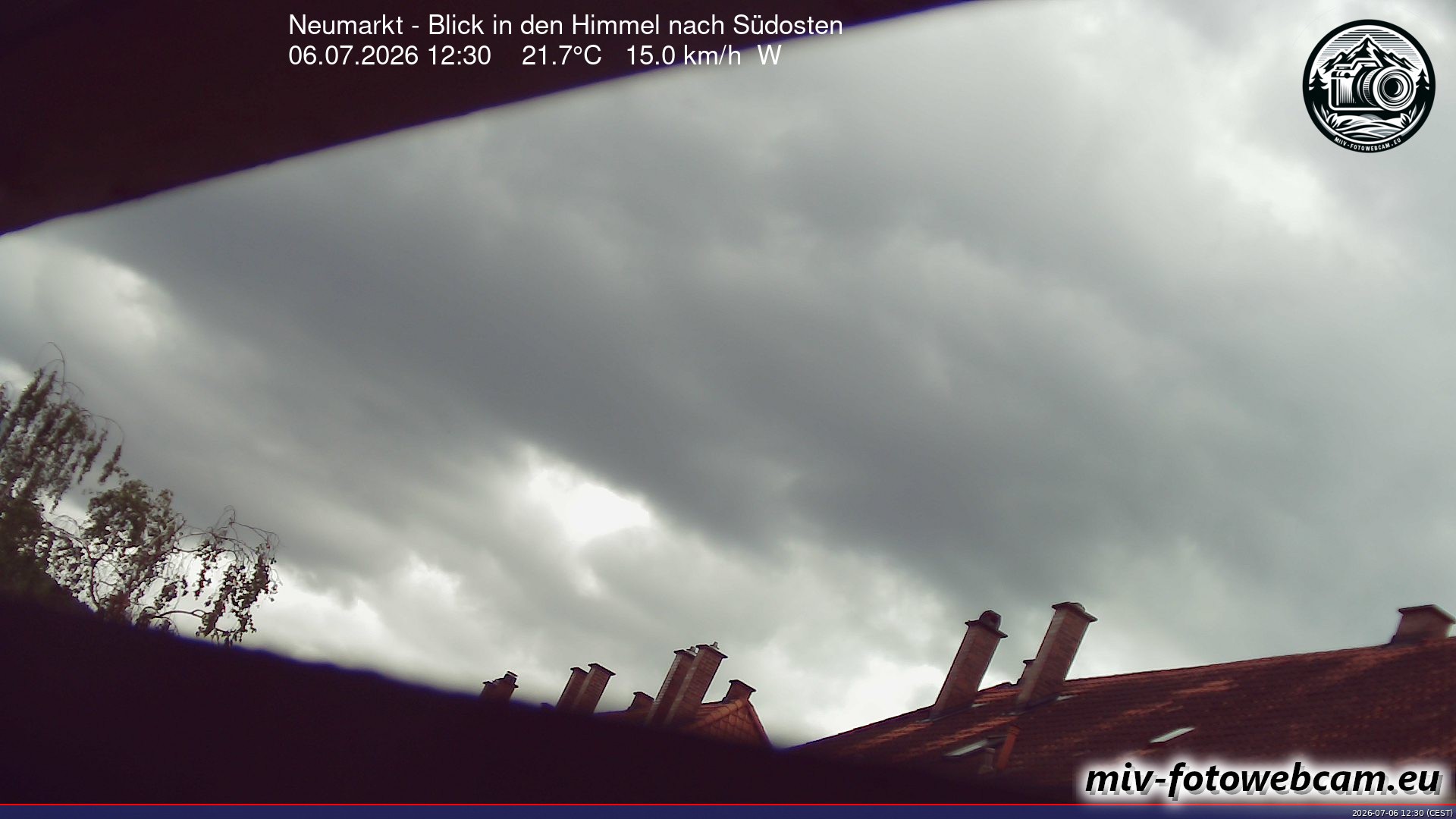 Archiv Foto Neumarkt in der Oberpfalz: Wetter-Webcam Richtung Südosten