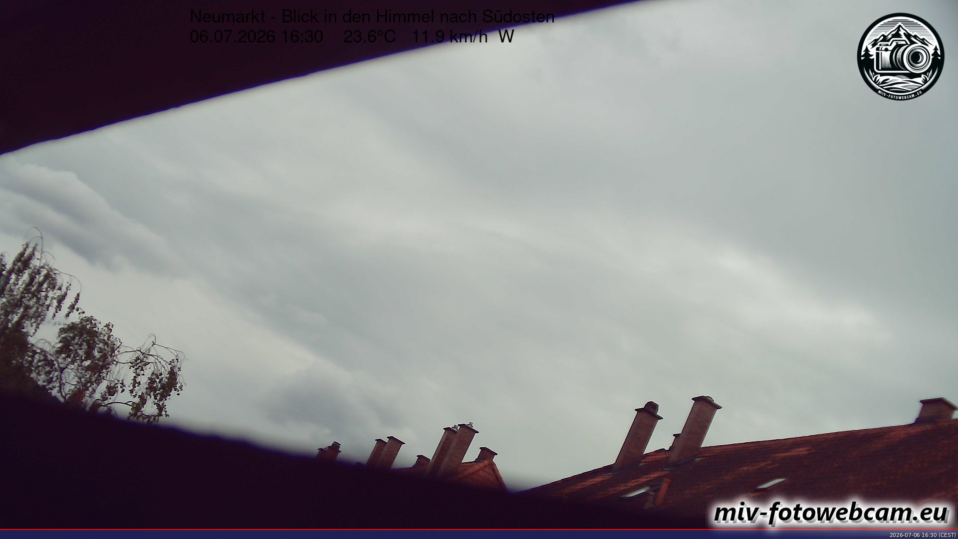 Archiv Foto Neumarkt in der Oberpfalz: Wetter-Webcam Richtung Südosten