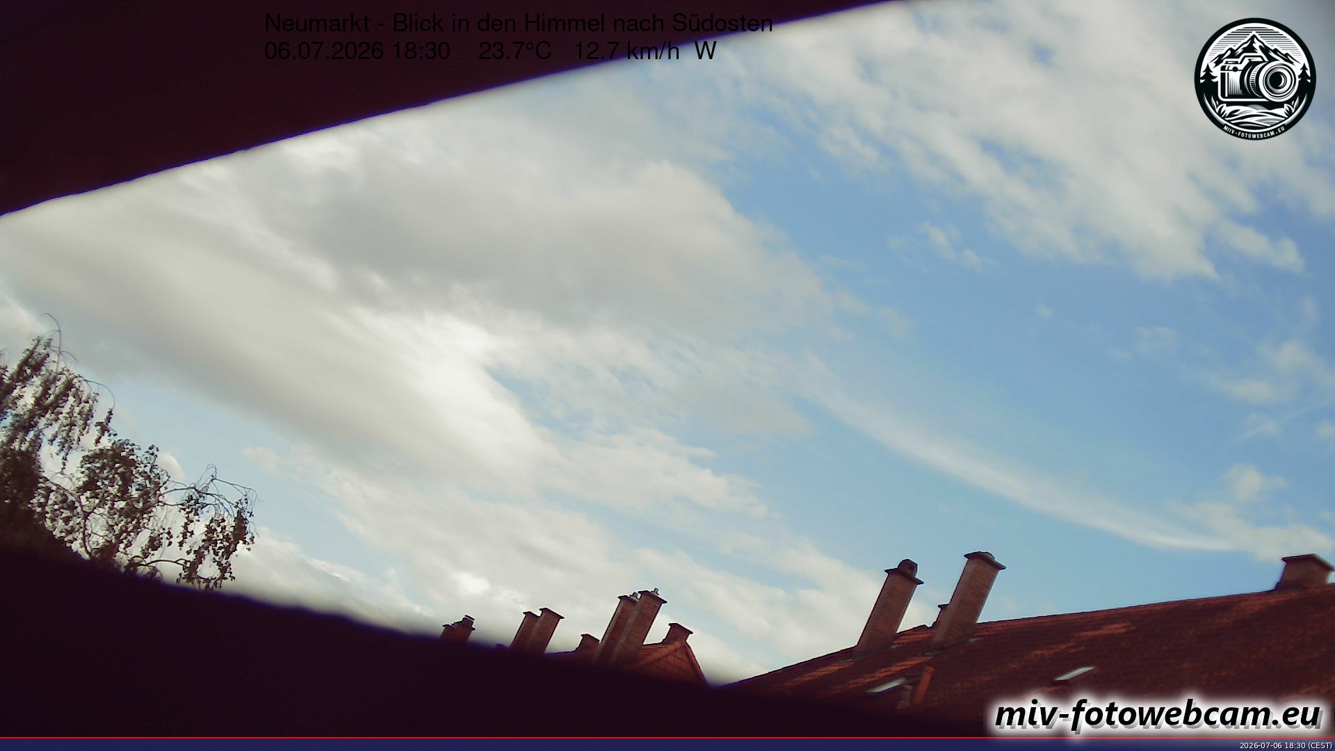 Archiv Foto Neumarkt in der Oberpfalz: Wetter-Webcam Richtung Südosten