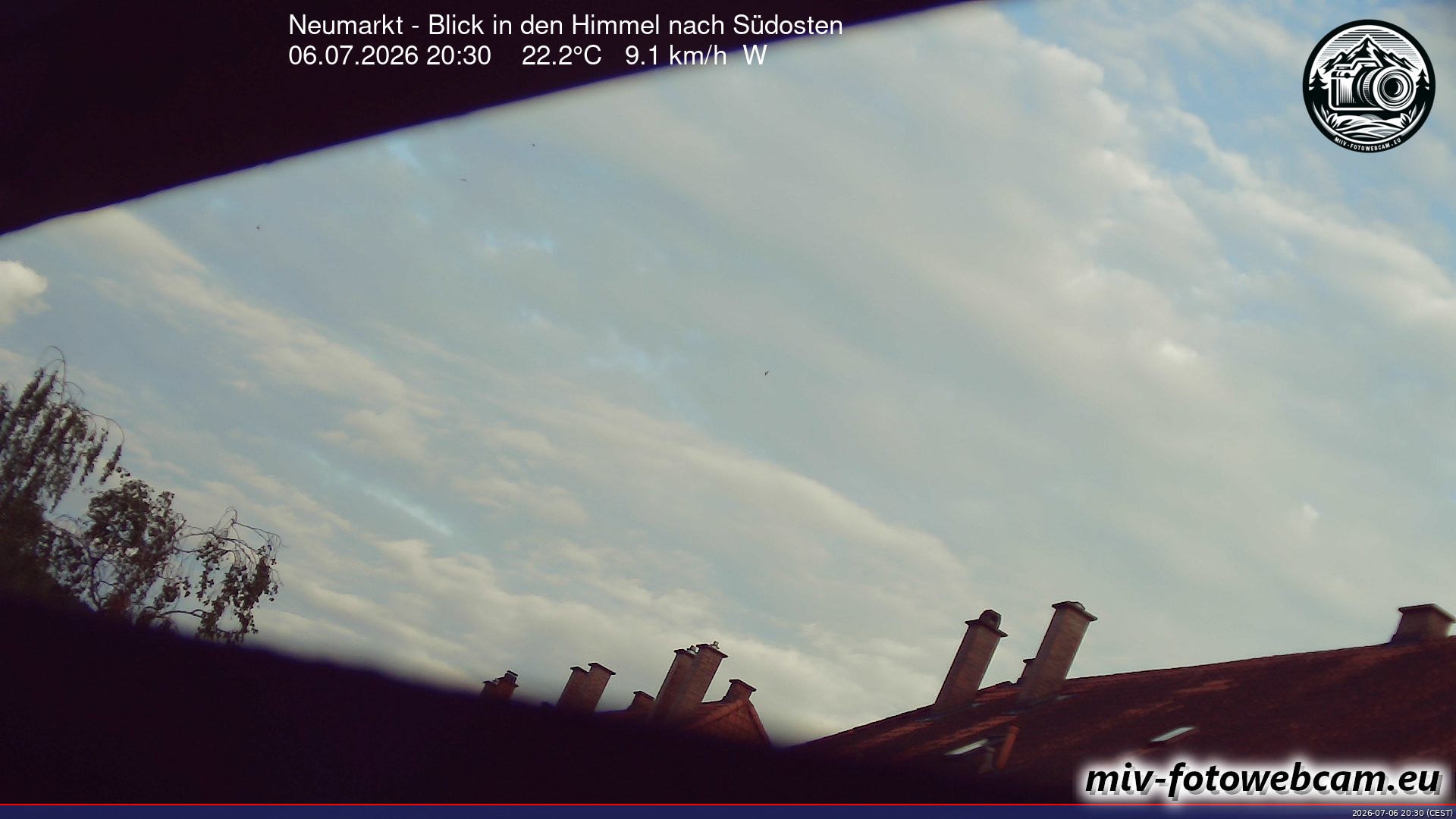 Archiv Foto Neumarkt in der Oberpfalz: Wetter-Webcam Richtung Südosten