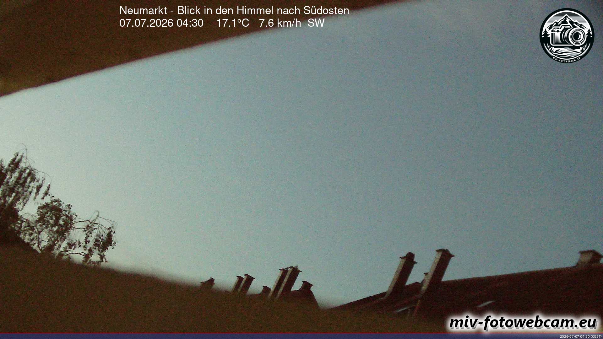 Archiv Foto Neumarkt in der Oberpfalz: Wetter-Webcam Richtung Südosten