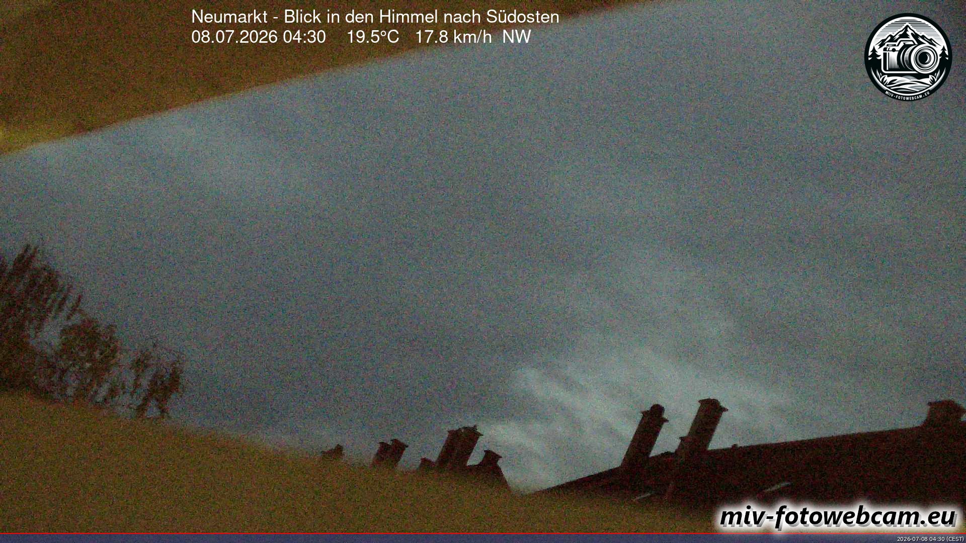 Archiv Foto Neumarkt in der Oberpfalz: Wetter-Webcam Richtung Südosten