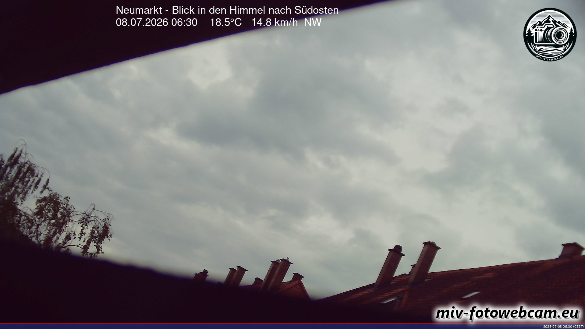 Archiv Foto Neumarkt in der Oberpfalz: Wetter-Webcam Richtung Südosten