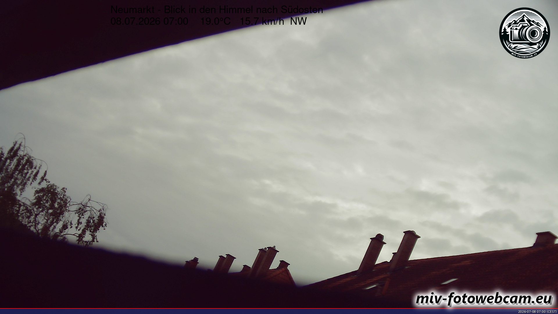 Archiv Foto Neumarkt in der Oberpfalz: Wetter-Webcam Richtung Südosten