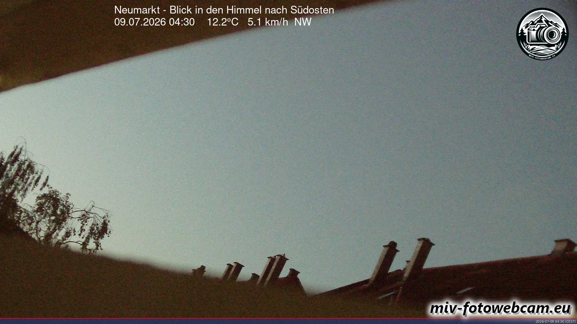 Archiv Foto Neumarkt in der Oberpfalz: Wetter-Webcam Richtung Südosten