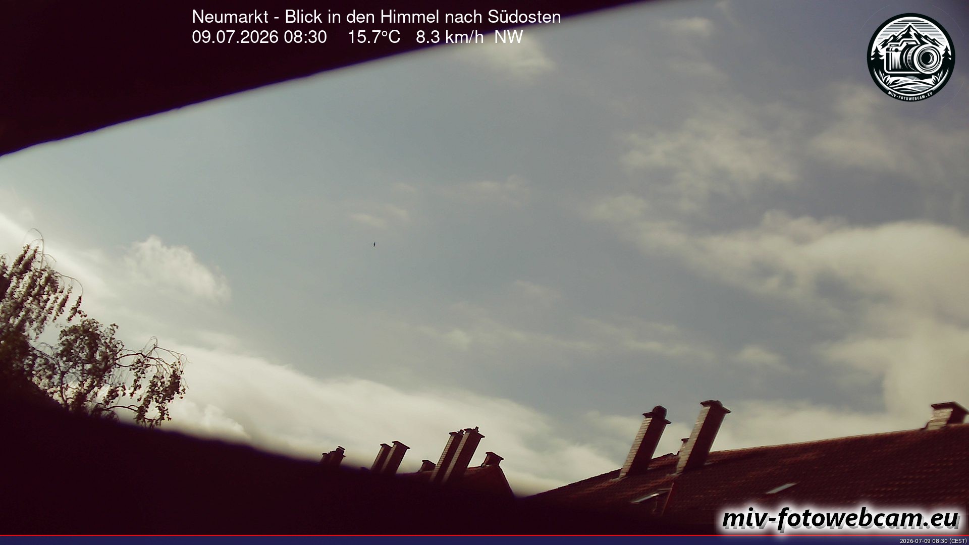Archiv Foto Neumarkt in der Oberpfalz: Wetter-Webcam Richtung Südosten