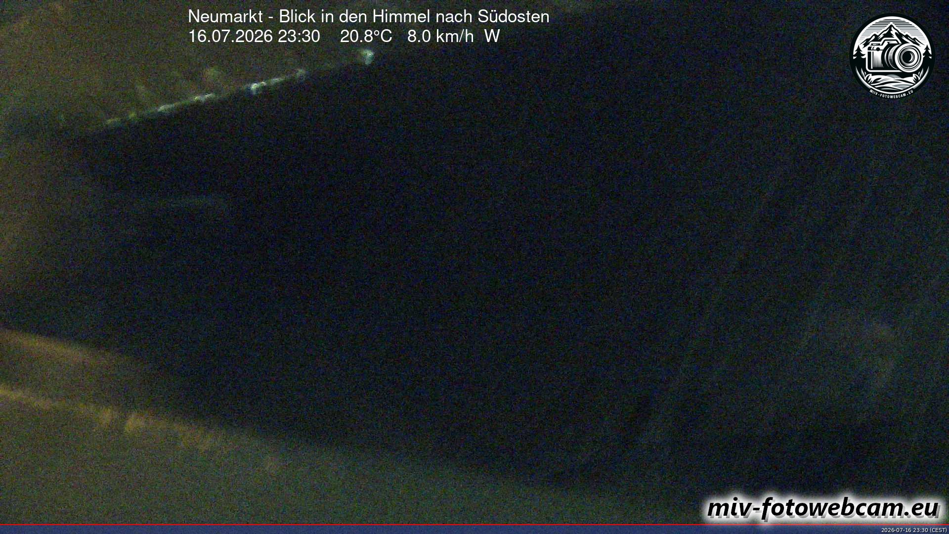 Archiv Foto Neumarkt in der Oberpfalz: Wetter-Webcam Richtung Südosten