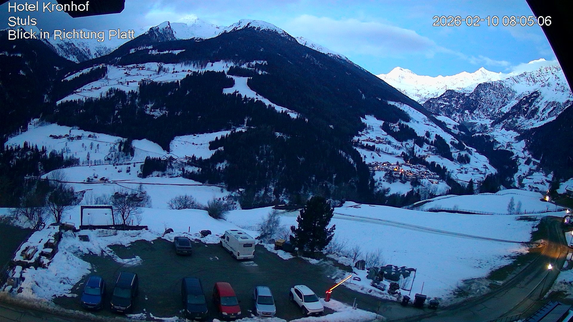 Archived image Webcam Stuls: Kronhof Hotel