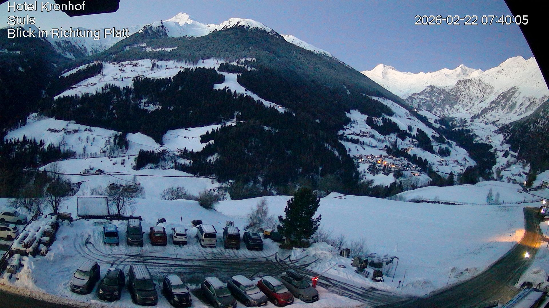 Archiv Foto Webcam Passeiertal: Hotel Kronhof in Stuls
