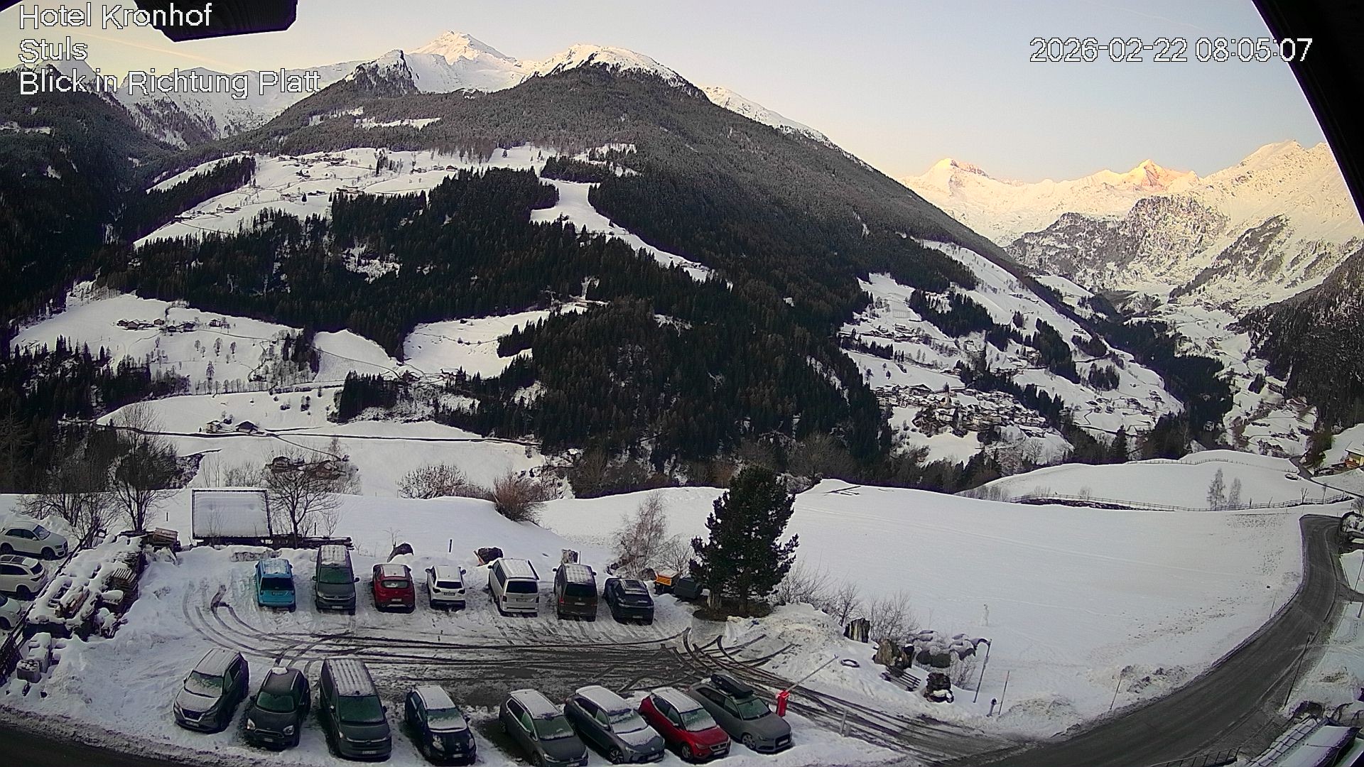 Archiv Foto Webcam Passeiertal: Hotel Kronhof in Stuls